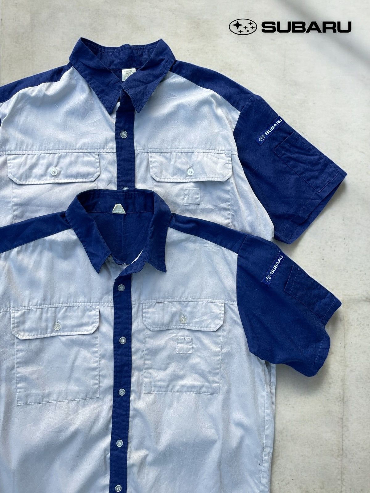 Japanese Brand × Vintage 🔥Vintage Subaru Racing Workshirt Button Ups Combo 2 Pcs Size US M / EU 48-50 / 2 - 1 Thumbnail