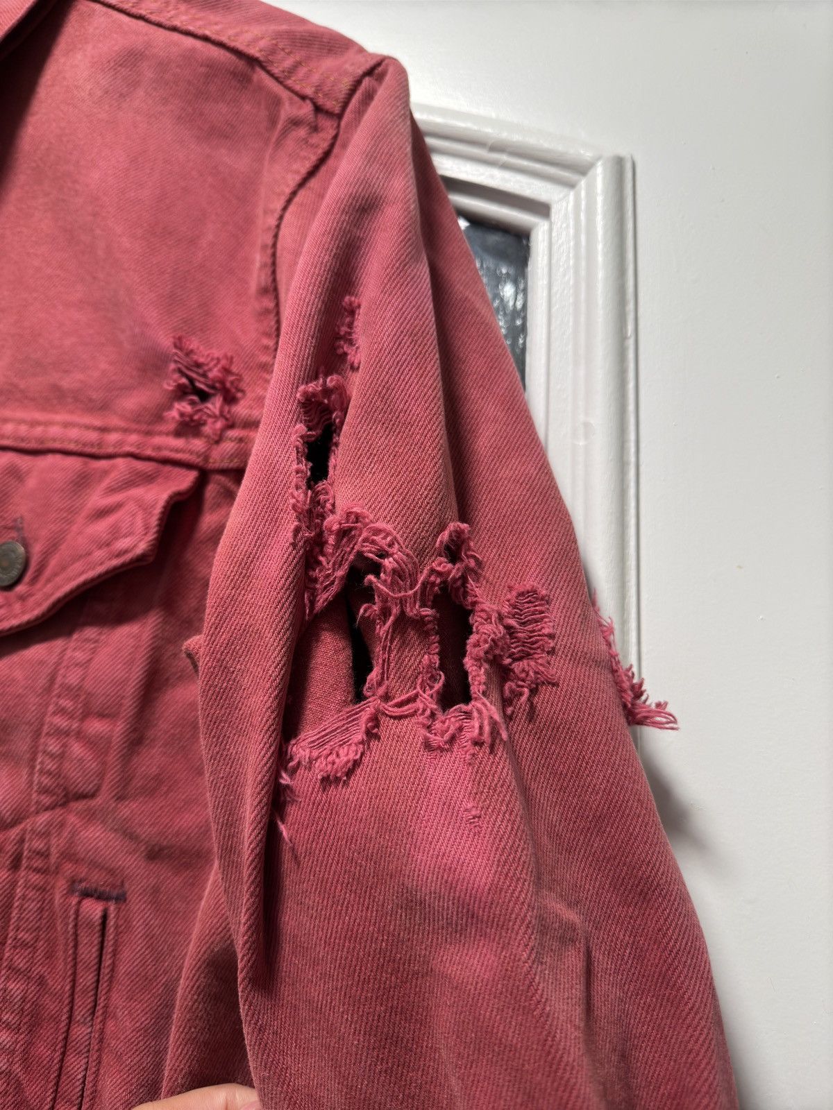 Levi's Dyed Distressed Type 3 Denim Jacket Size US M / EU 48-50 / 2 - 5 Thumbnail