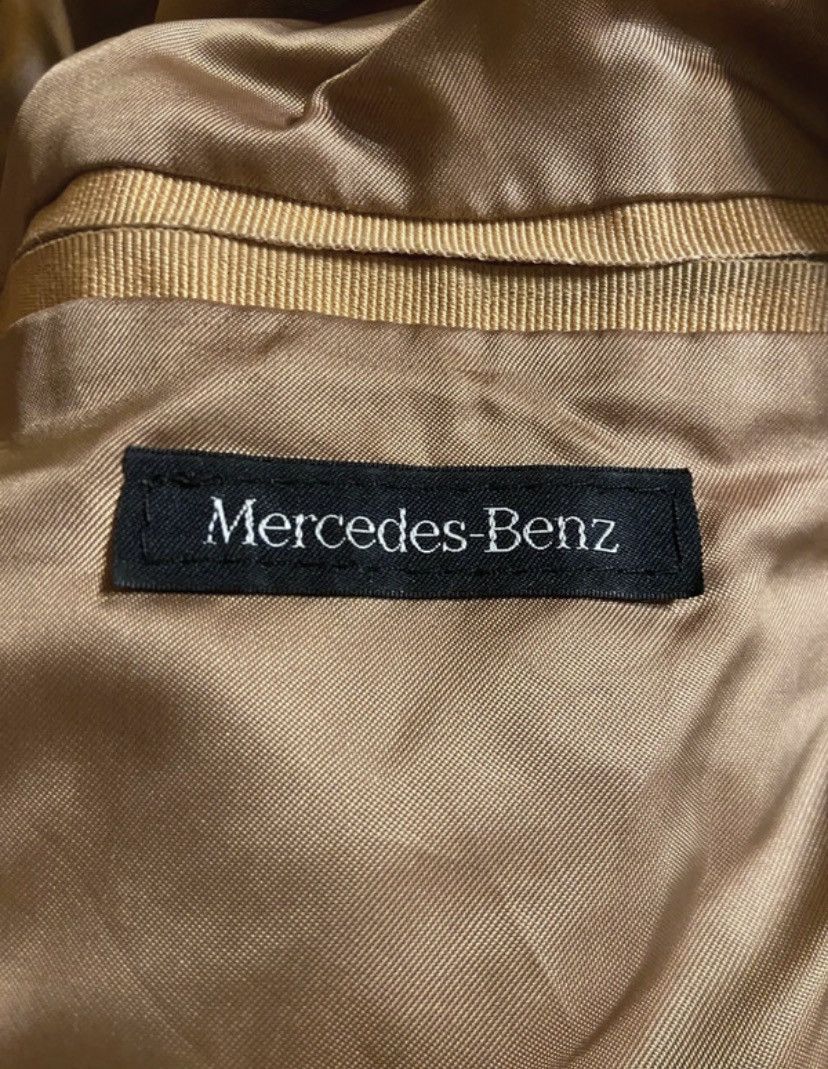 Mercedes-Benz Leather suede bomber jacket mercedes benz made in italy 90s Size US XL / EU 56 / 4 - 7 Thumbnail