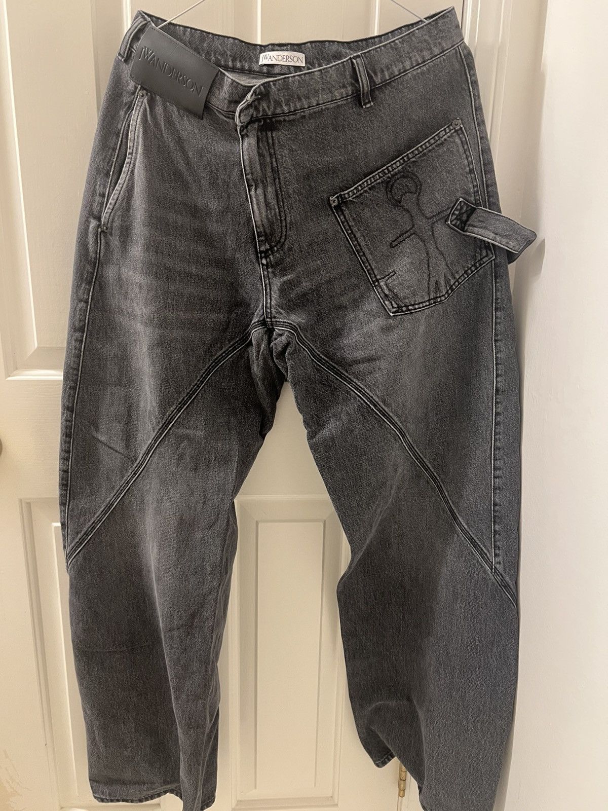 JW Anderson JW Anderson Twisted Jeans Grey 30 (fits 34+) Size US 30 / EU 46 - 1 Thumbnail
