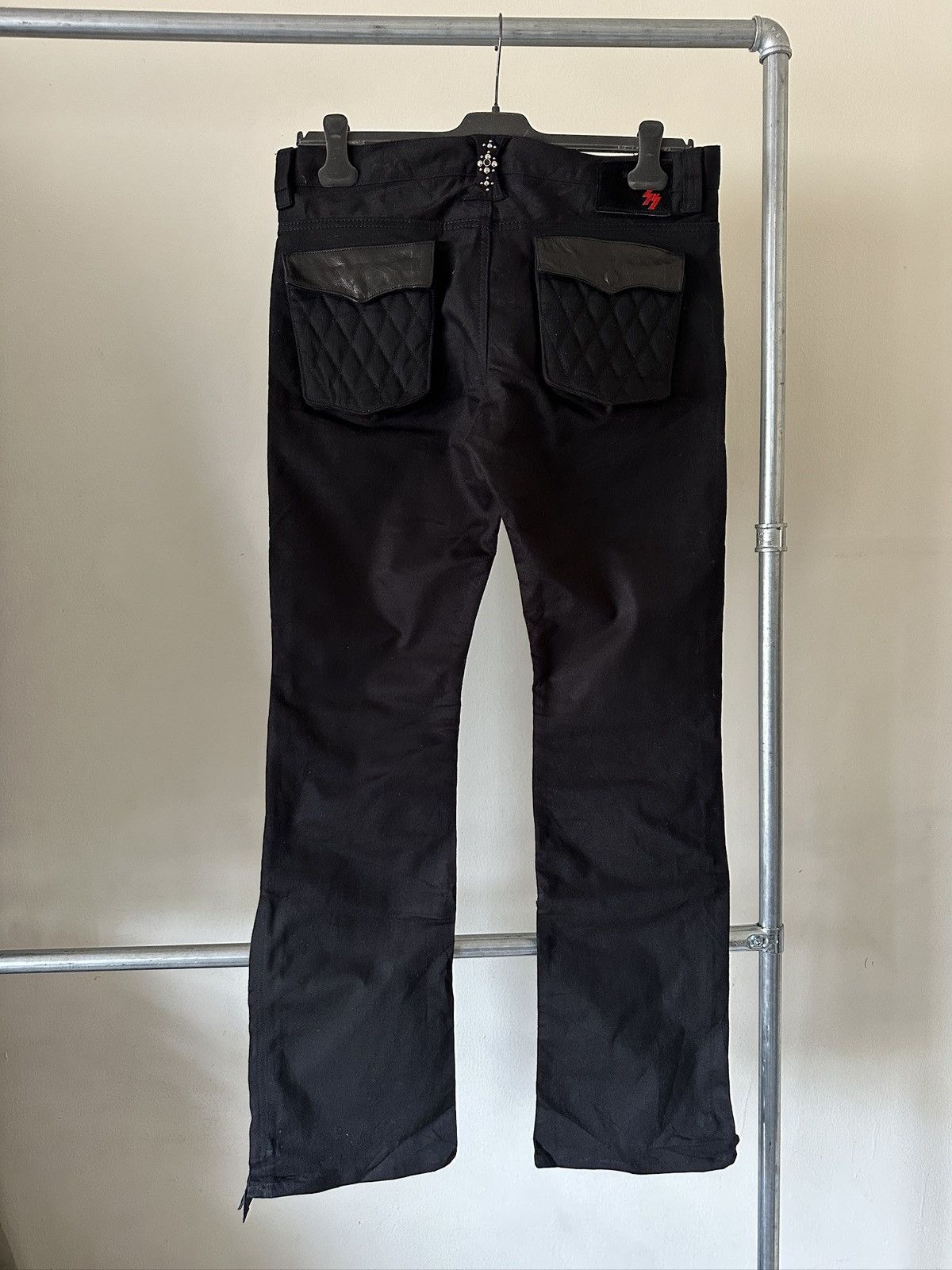 Japanese Brand 2000s Skull Flight Double Knee Pant Size US 34 / EU 50 - 7 Thumbnail