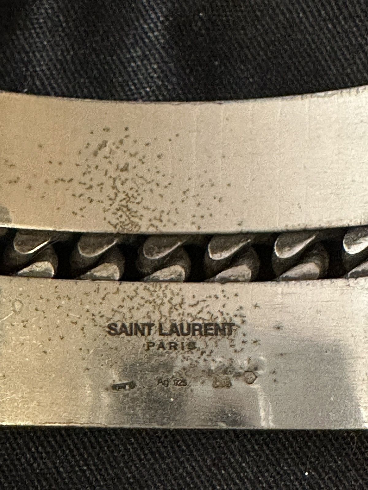 Saint Laurent Paris Saint Laurent ss15 psych rock silver bracelet Size ONE SIZE - 12 Thumbnail