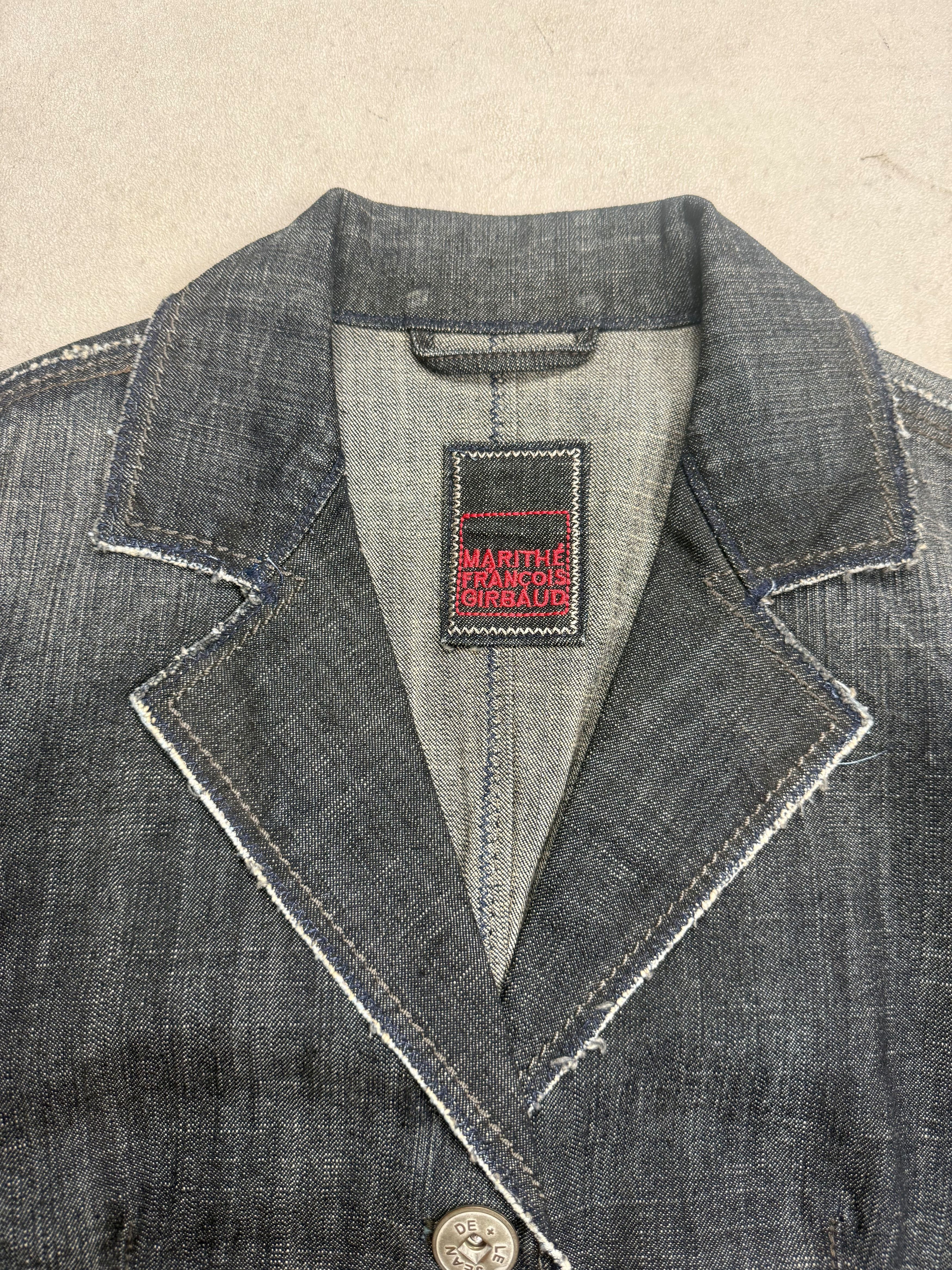 Marithe + Francois Girbaud Vintage Marithe Francois Girbaud Blazer Jeans Jacket Size L / US 10 / IT 46 - 9 Thumbnail