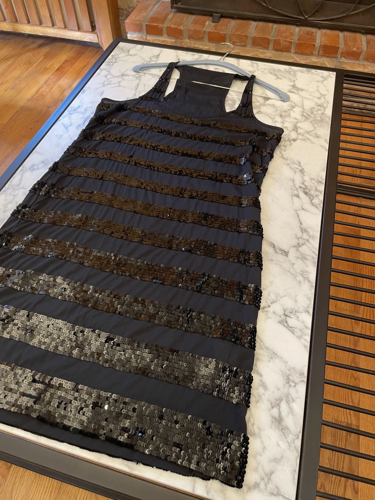 Jean Paul Gaultier Vintage iconic Jean Paul Gaultier tank silk sequinned dress Size S / US 4 / IT 40 - 6 Thumbnail