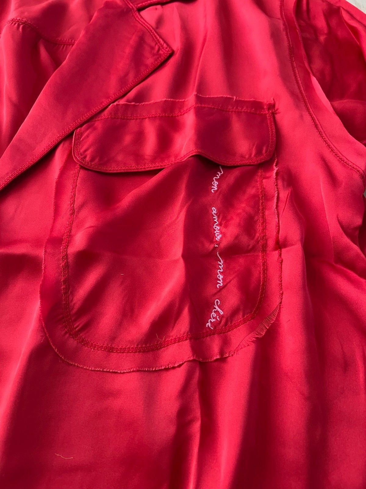 Free People Free People Like Honey Pajama PJ Shirt Garnet Ruby Red Size XS / US 0-2 / IT 36-38 - 5 Thumbnail