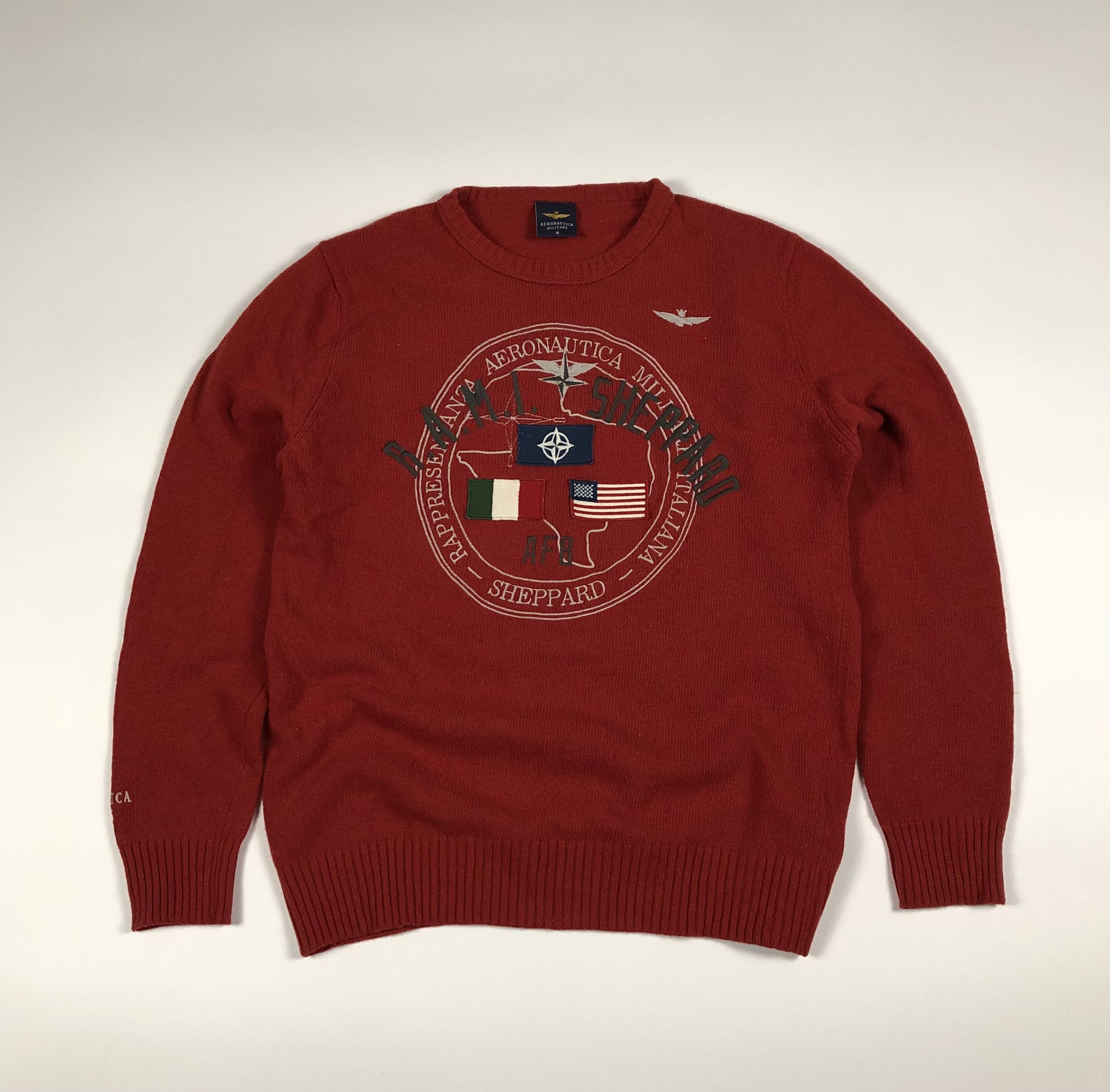 Aeronautica Militare Aeronautica Militare Crewneck Sweater Size US L / EU 52-54 / 3 - 1 Thumbnail