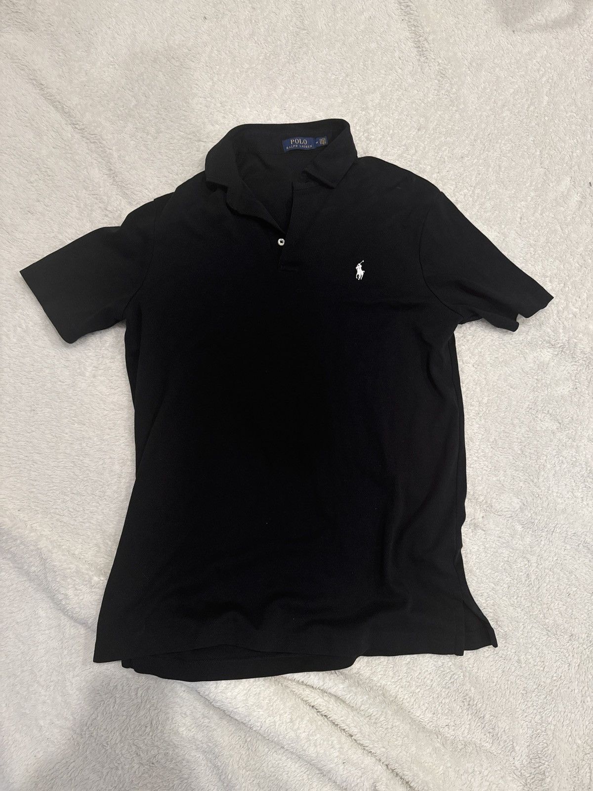 Ralph lauren black polo with red horse sale