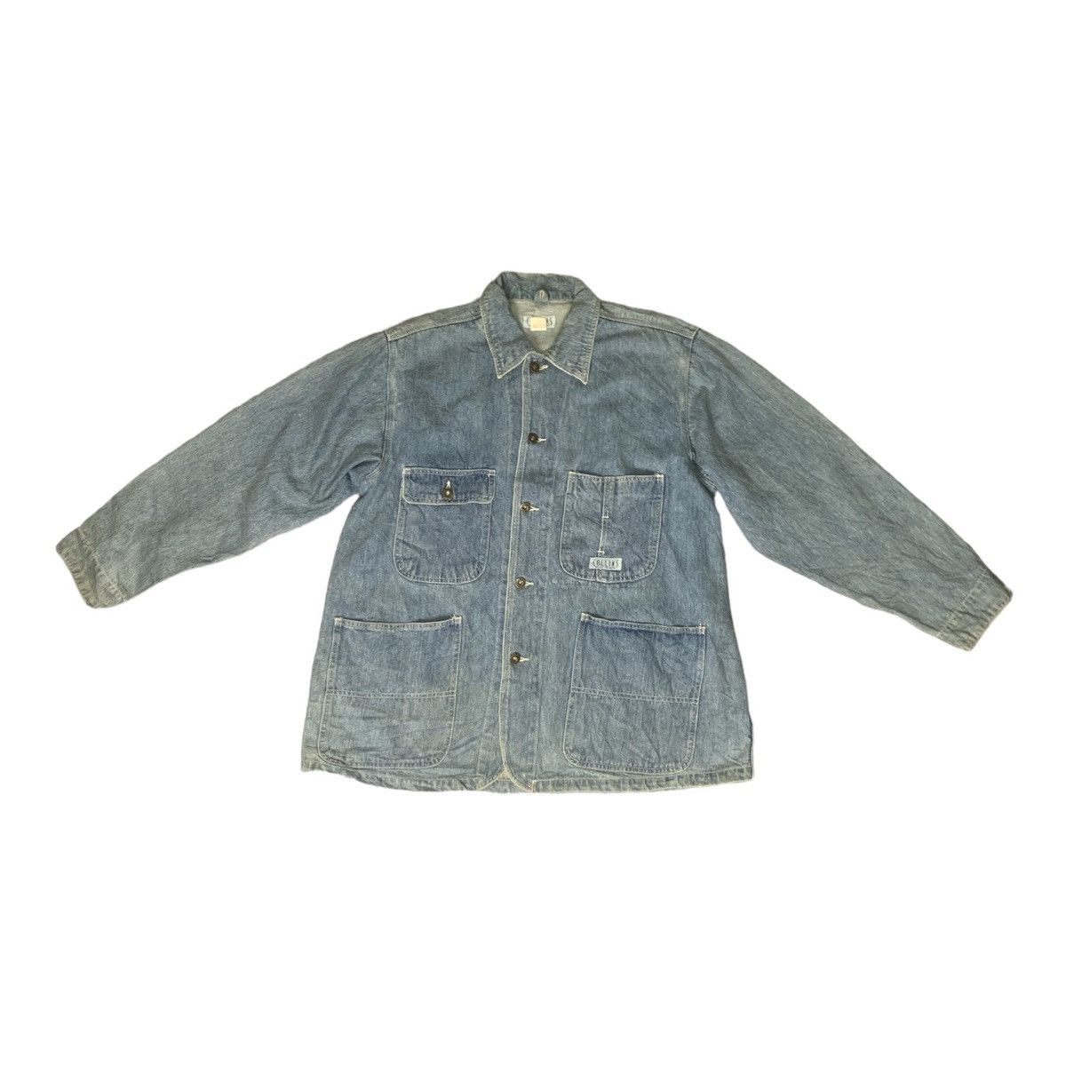 Vintage Rare Design Vintage Collins Chore Denim Jackets Size US L / EU 52-54 / 3 - 1 Thumbnail
