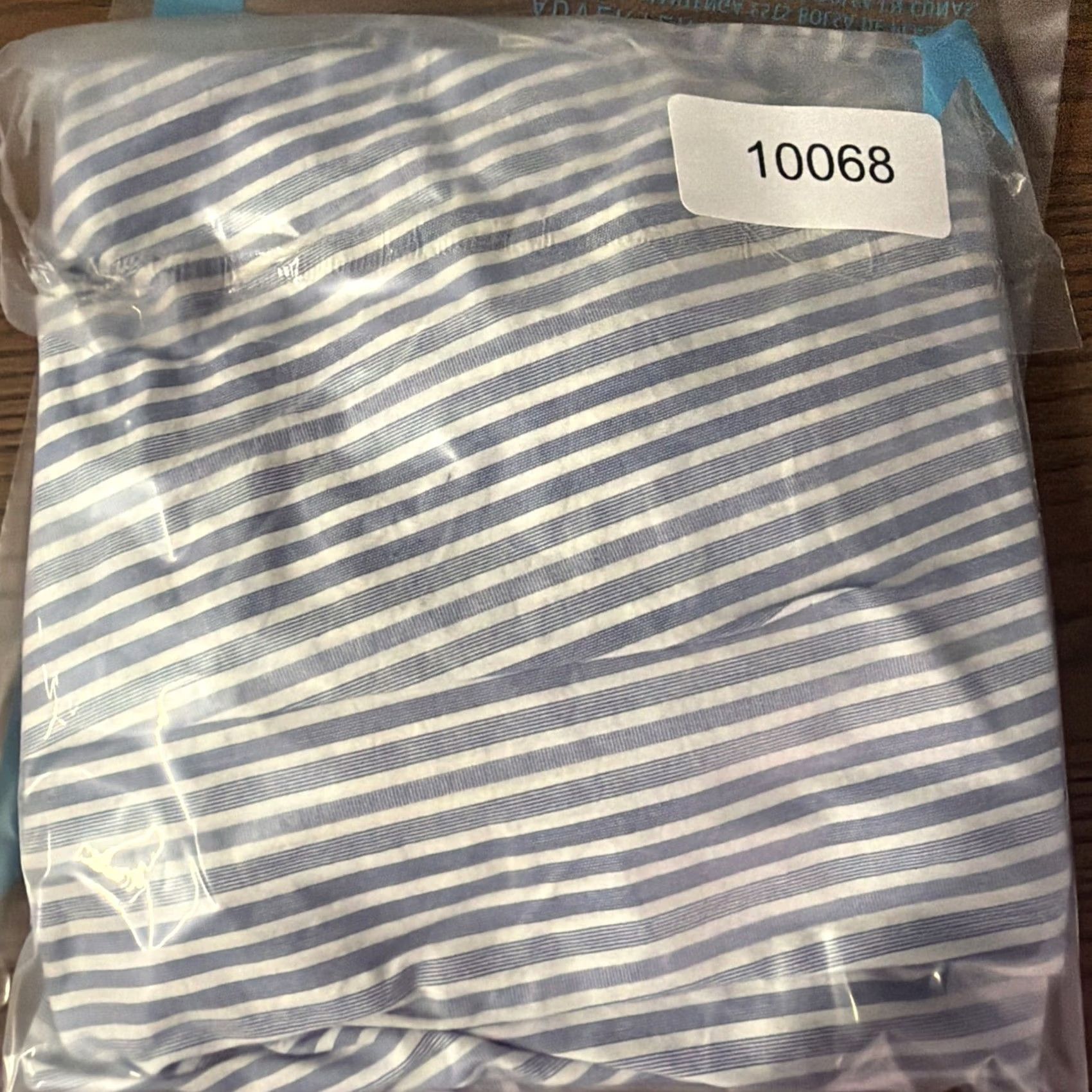 Free People Free People Shirt Womens S Blouse Bell Sleeve Blue White Stripe Cotton Blend Off the Shoulder Long Sleeve Size S / US 4 / IT 40 - 4 Thumbnail