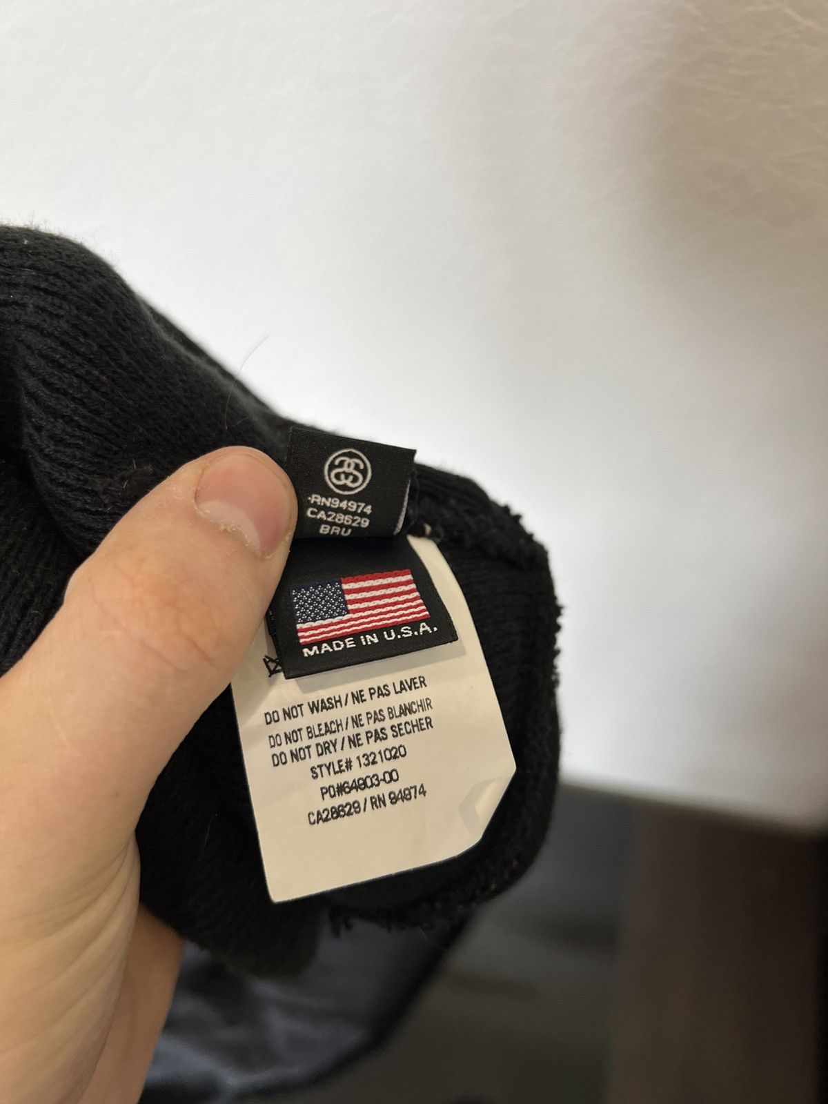 Stussy Vintage Stussy Beanie Hats Black Size ONE SIZE - 5 Thumbnail