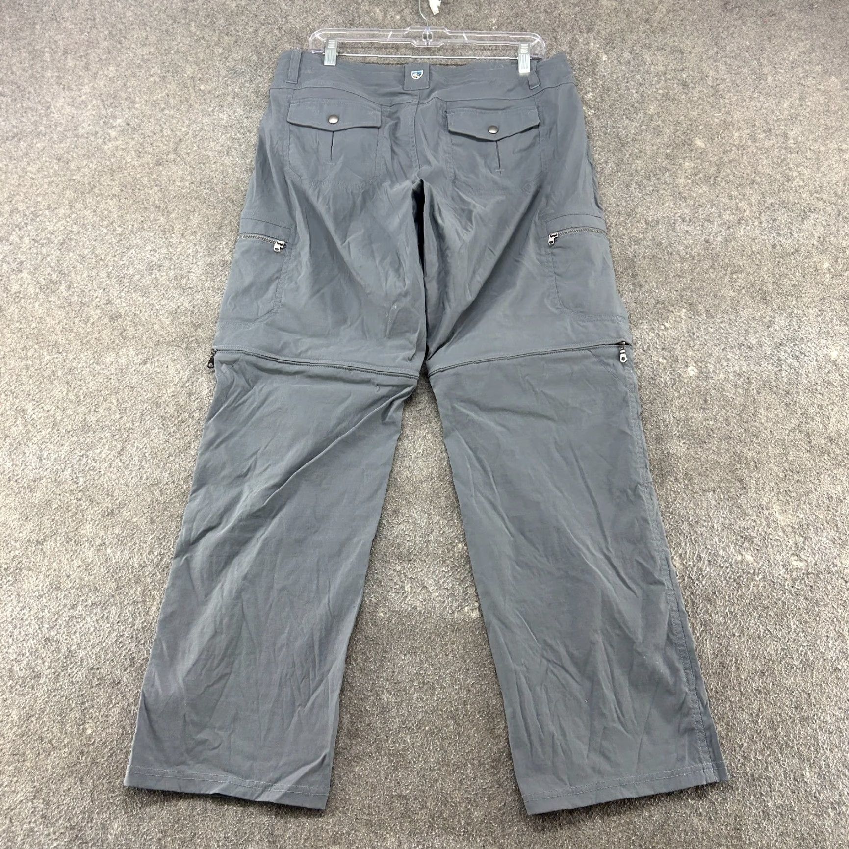 Vintage VINTAGE Kuhl Pants Women 12 Short Grey Convertible Straight Nylon Stretch Hiking Outdoor Pants Size 34" / US 12 / IT 48 - 4 Thumbnail