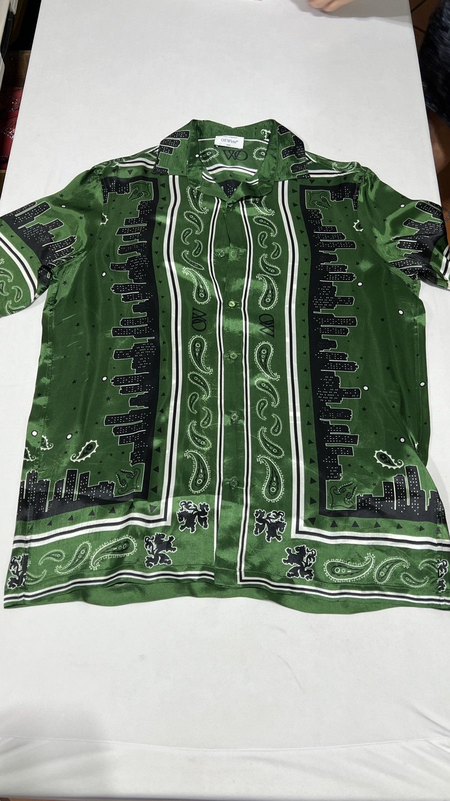Off-White Off-White Bandana Silk T Shirt Size US S / EU 44-46 / 1 - 1 Thumbnail