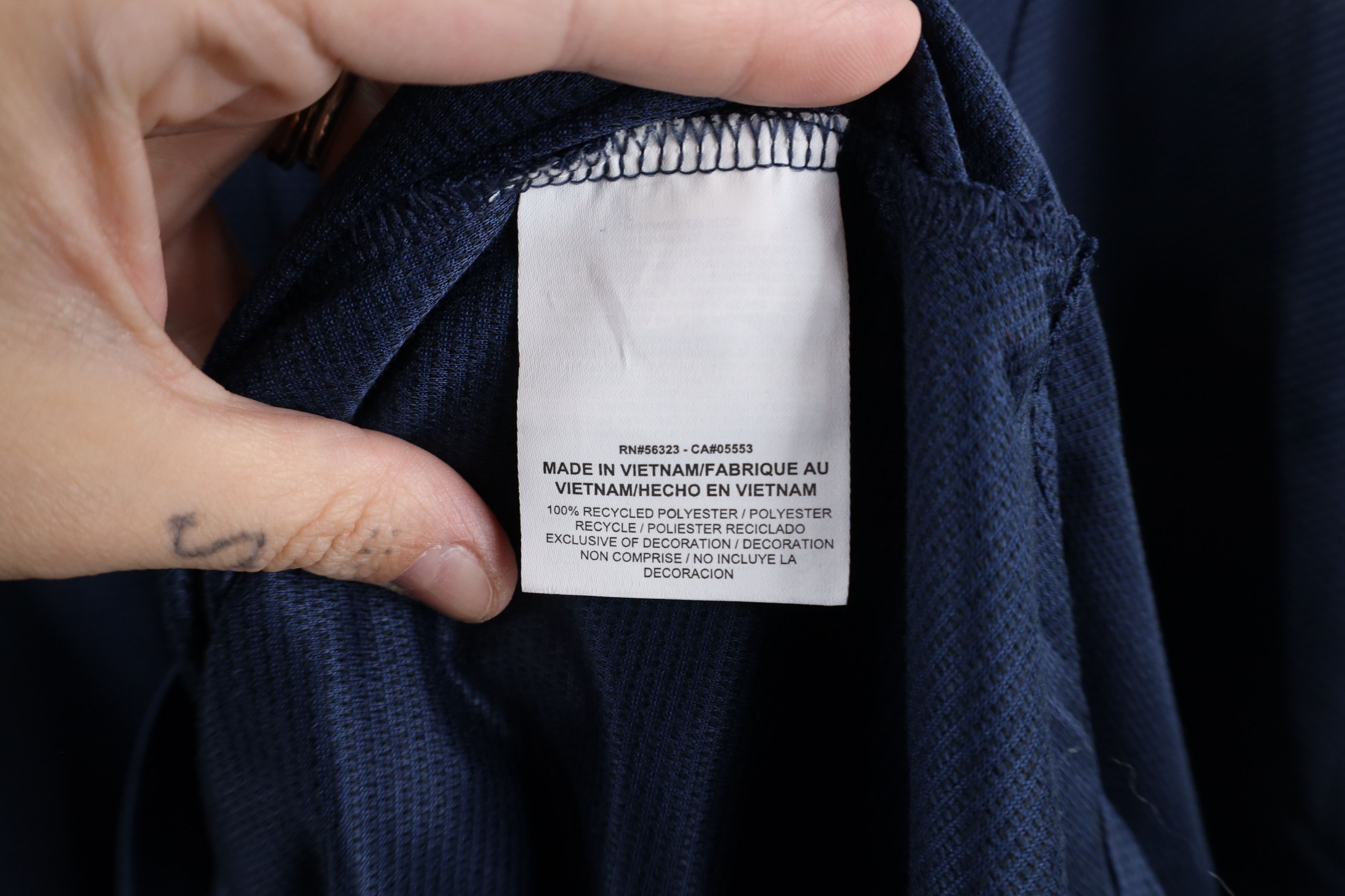 Nike × Vintage Nike Air Jordan of North Carolina Knit Henley T-Shirt Blue Size US XL / EU 56 / 4 - 8 Thumbnail