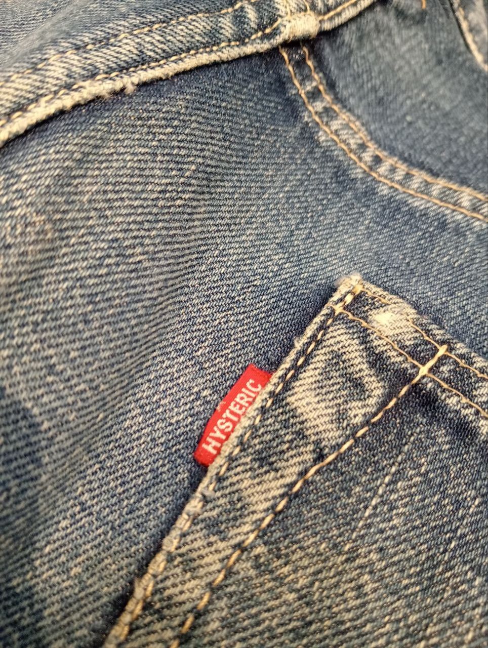 Hysteric Glamour VINTAGE HYSTERIC GLAMOUR KINKY BLUE DENIM SELVEDGE PANTS Size US 32 / EU 48 - 13 Thumbnail