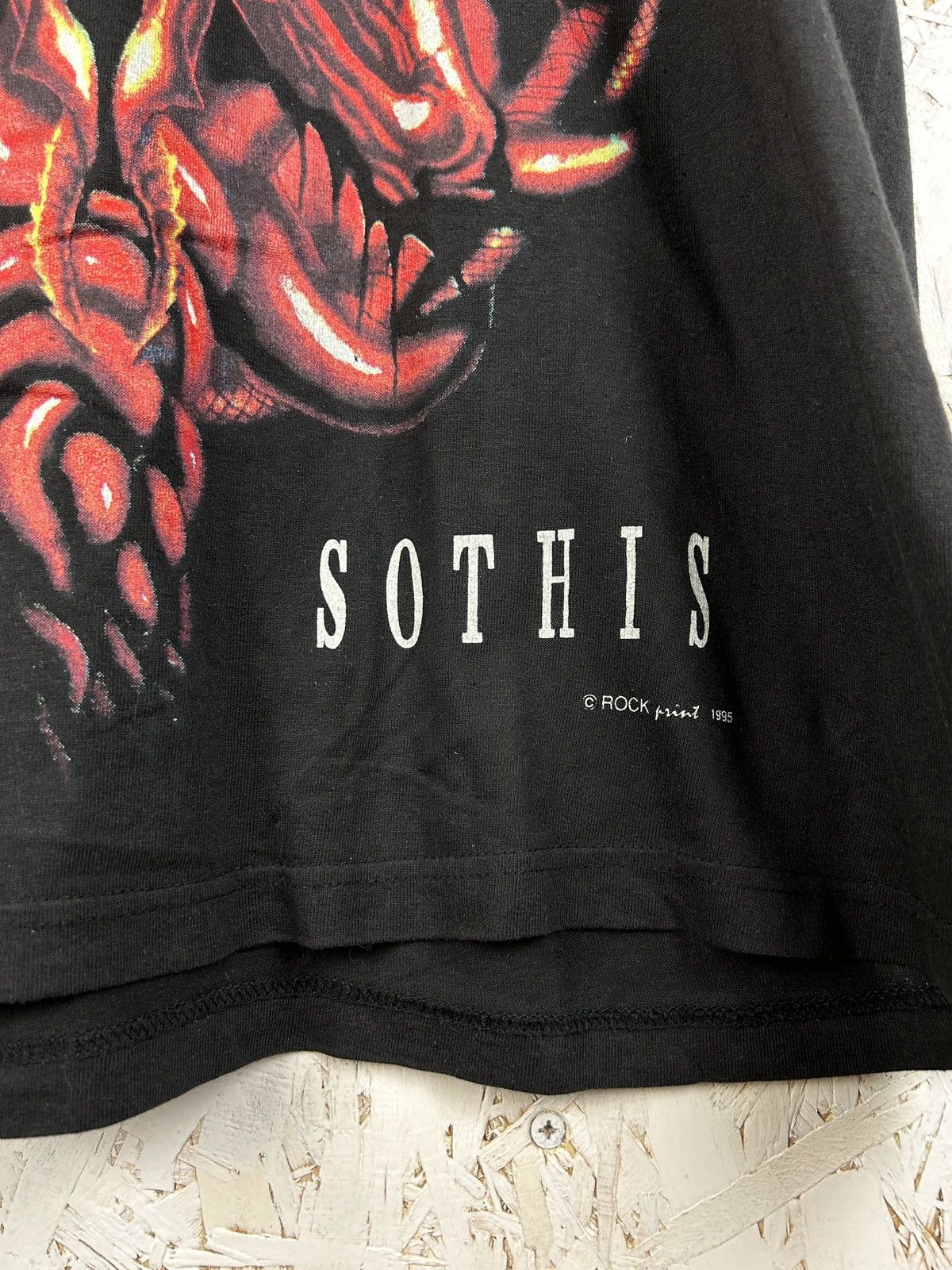 Band Tees 90s Vintage Vader 1995 Sothis Death Metal Band T-Shirt Size US L / EU 52-54 / 3 - 4 Thumbnail