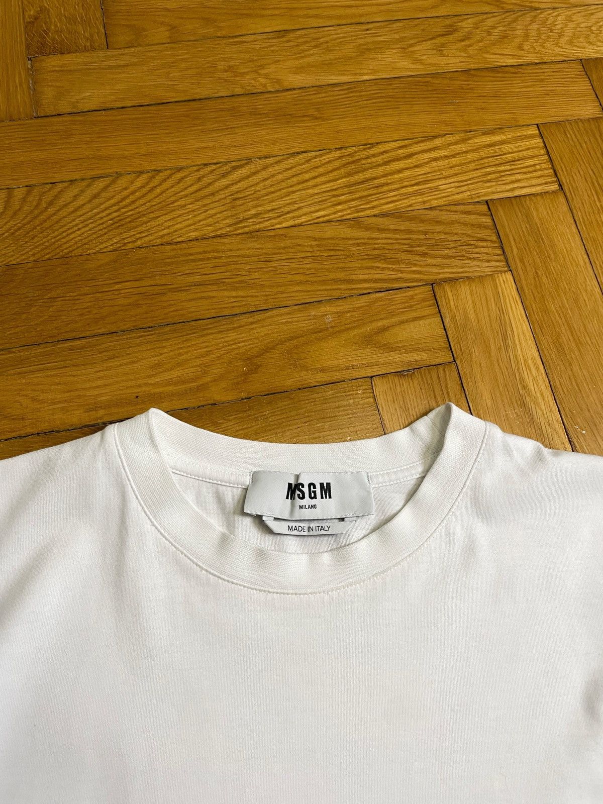Designer × MSGM MSGM Milano Big Logo White T-Shirt Men’s Size S Size US S / EU 44-46 / 1 - 7 Thumbnail