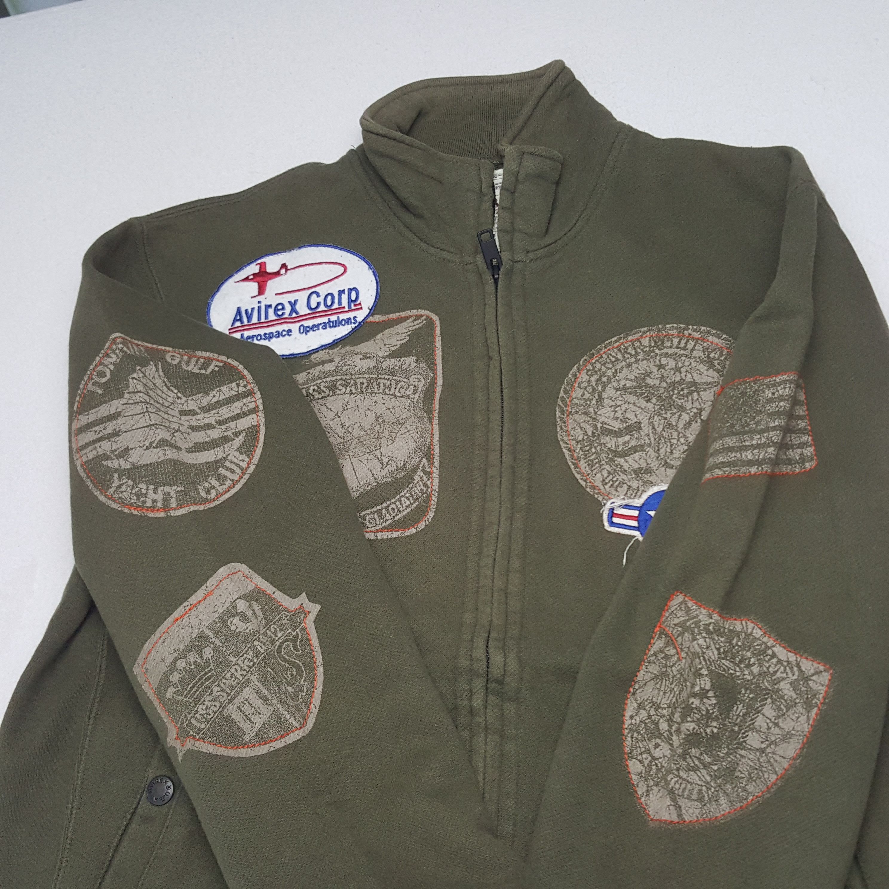 Avirex × Vintage Vintage Avirex Military Style Zipper Sweatshirt Size US M / EU 48-50 / 2 - 6 Thumbnail