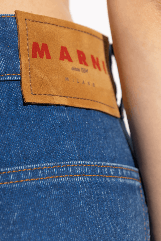 BNWT AW24 MARNI BLEACHED COATED WIDE LEG DENIM JEANS 48