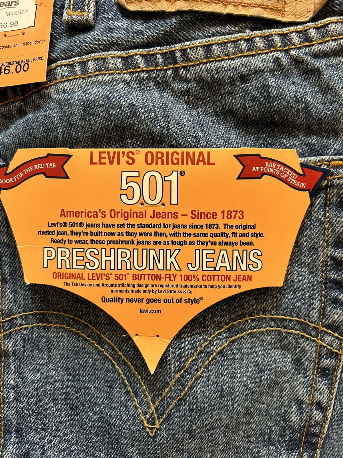 Levi's VINTAGE Levi’s 501 DEADSTOCK Size US 42 / EU 58 - 4 Thumbnail
