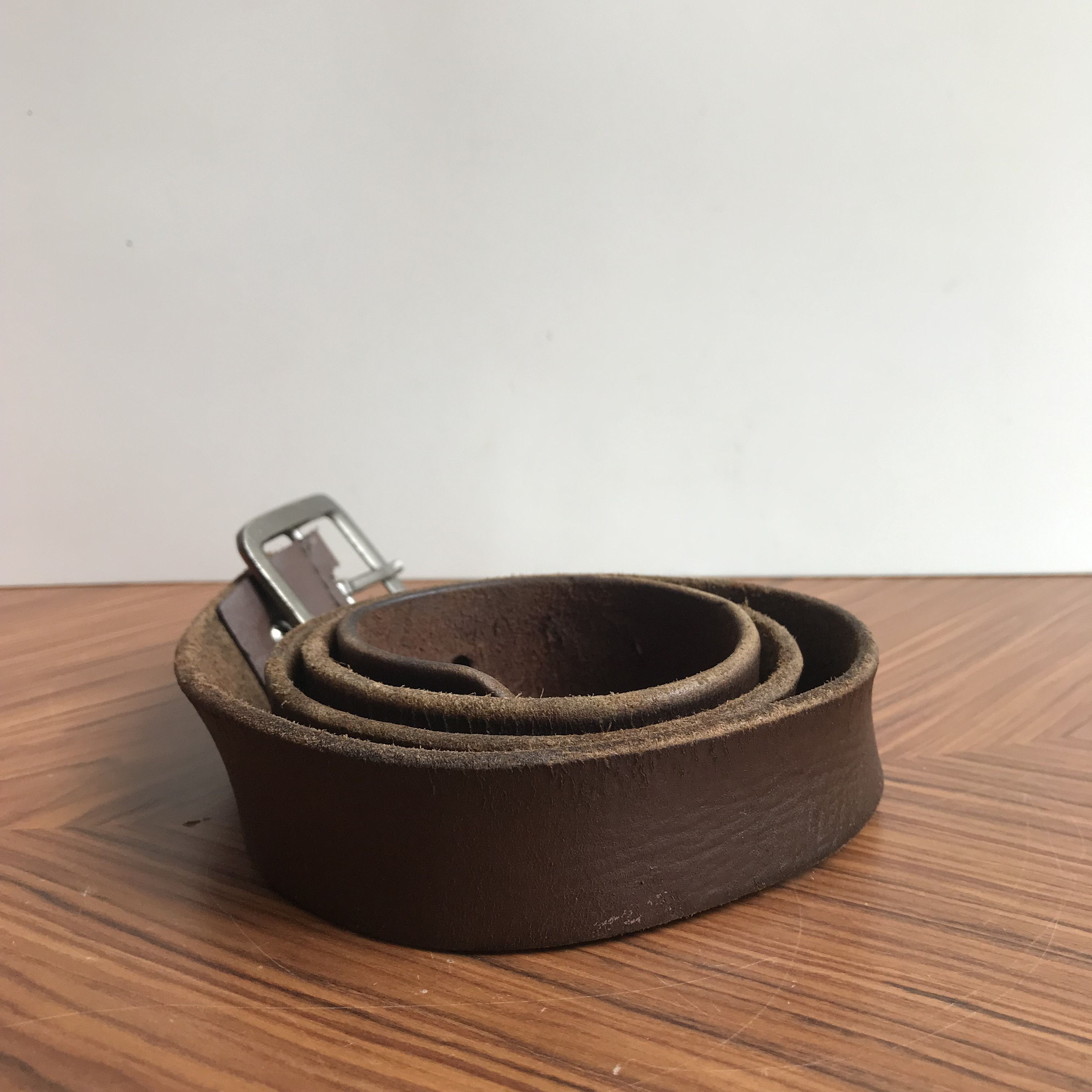 Diesel × Vintage Vintage Diesel Crazy horse brown leather belt Belts Size 32 - 12 Thumbnail