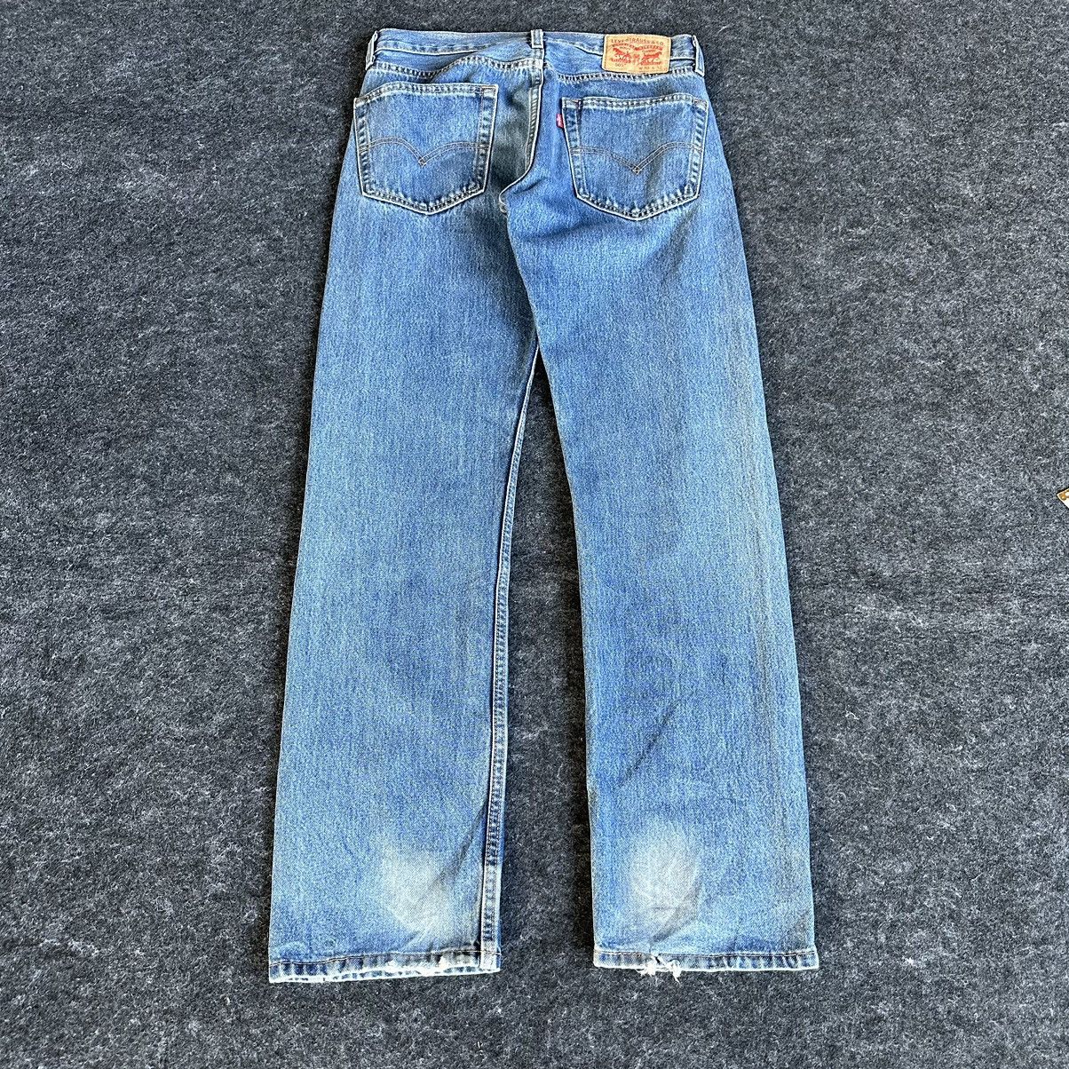 Levi's Y2k Levis 505 Blue Washed Vintage Denim 30x31 D576 Size US 30 / EU 46 - 4 Thumbnail
