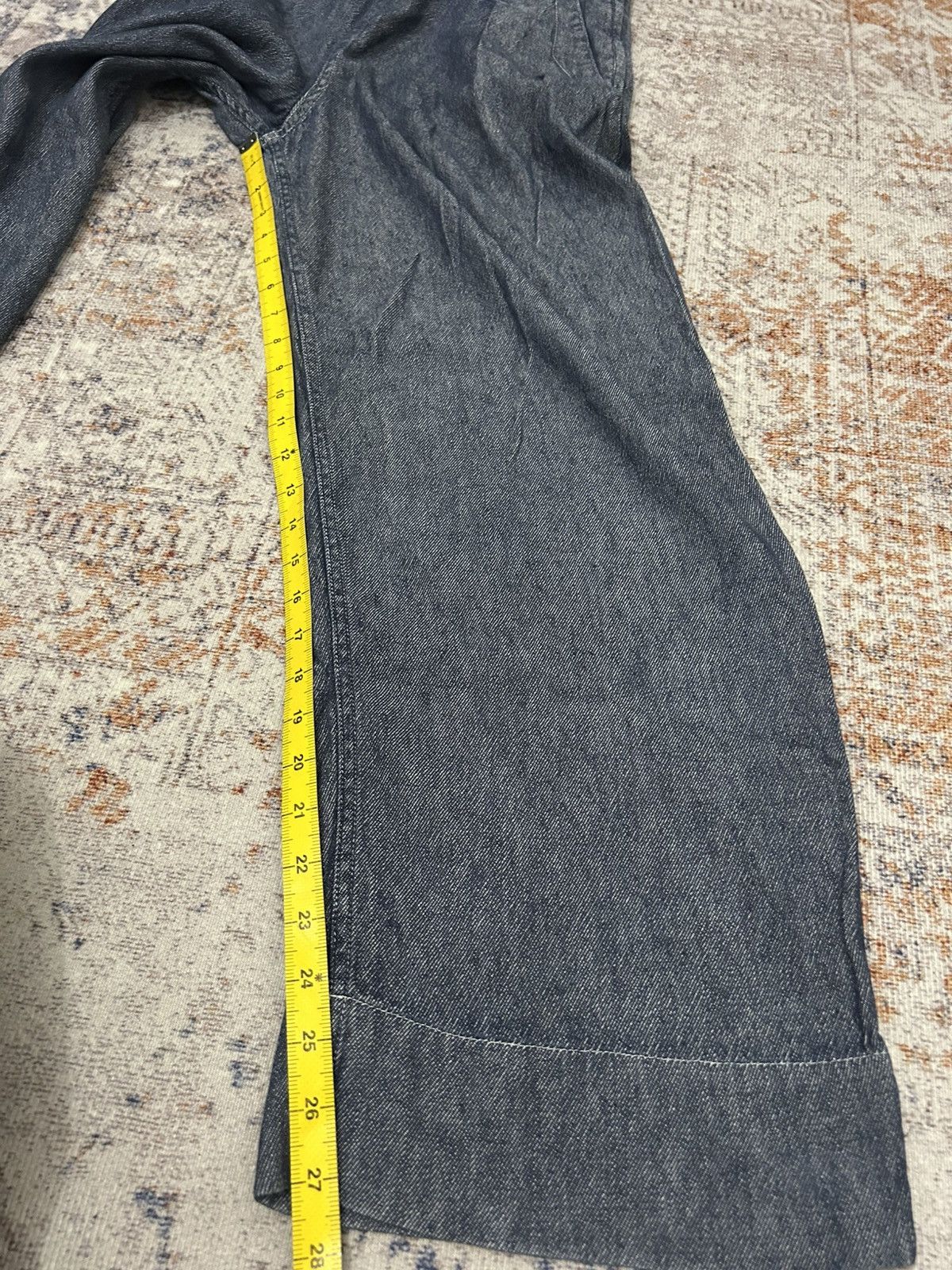 Japanese Brand × Yohji Yamamoto Coen Japan Baggy Jeans Left Side Zipper yohji style Size US 29 - 18 Thumbnail