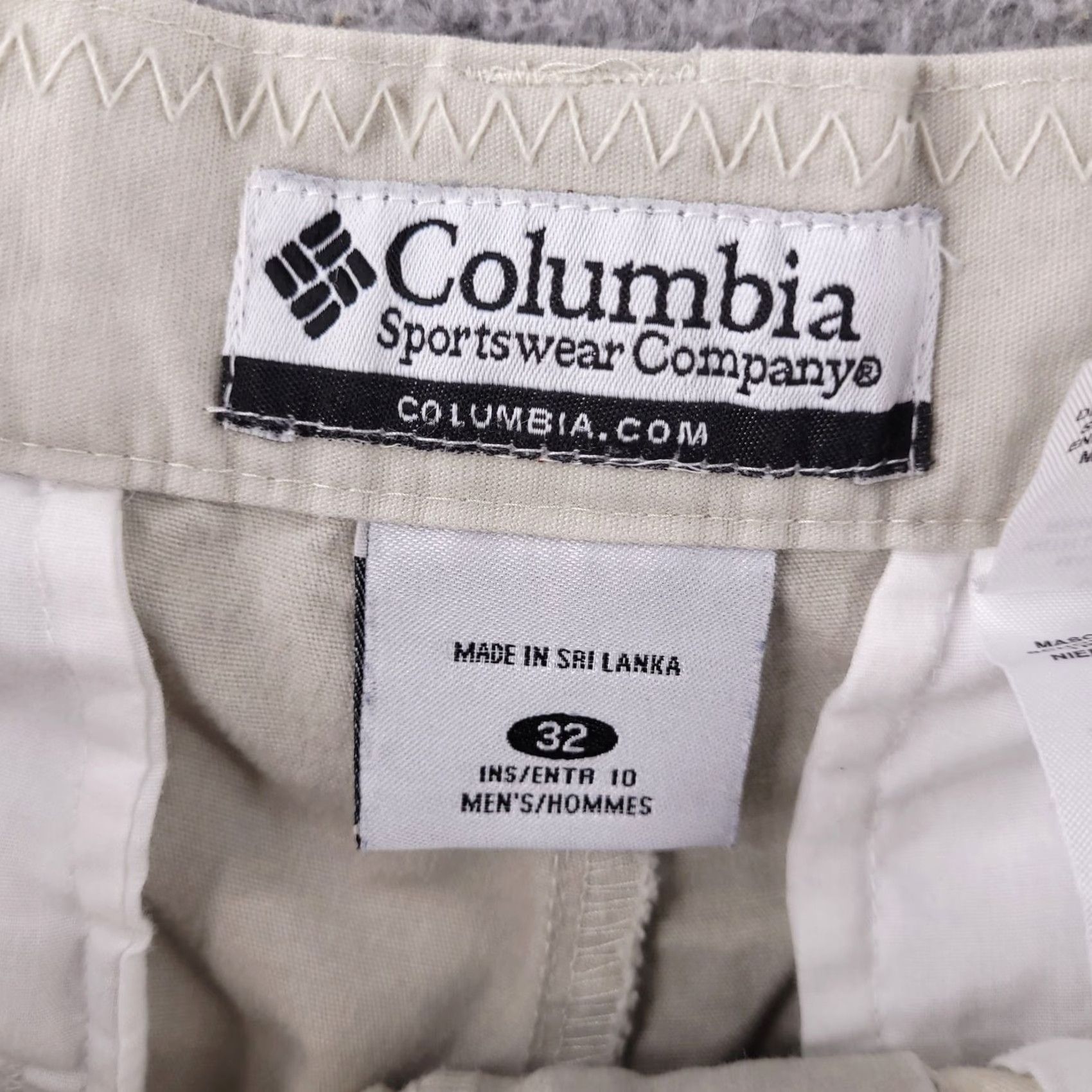 Vintage Columbia Shorts Mens 32 Tan Beige Hiking Ripstop Cotton Chino Flat Front Regular Fit Beige Mens 32 Size US 32 / EU 48 - 3 Thumbnail