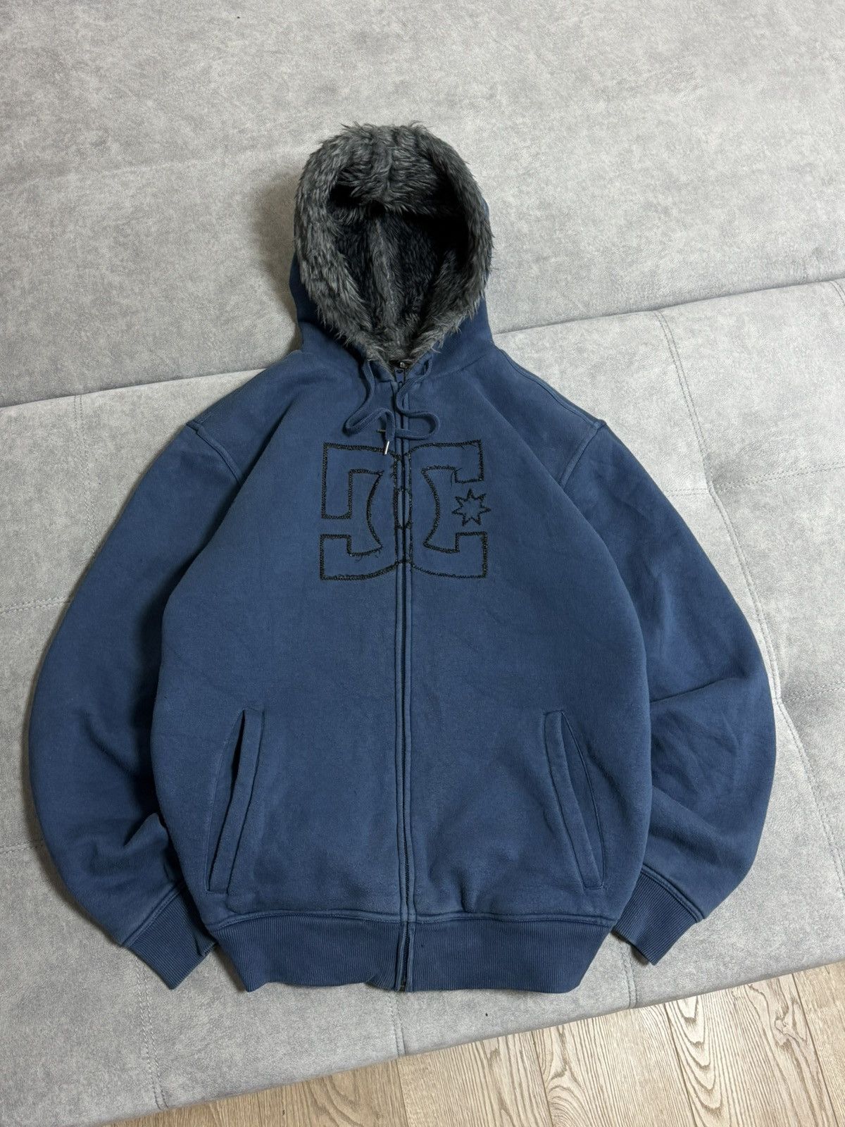 fur double zip hoodie archive Y2K opium Rare Avant Garde Y2K Opium