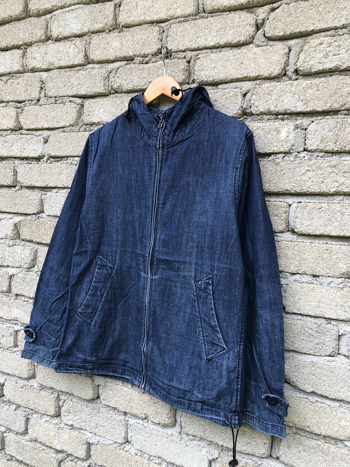 Vintage Vintage Japanese Brands Global Work Fullzipper Denim Jacket Size US L / EU 52-54 / 3 - 4 Thumbnail