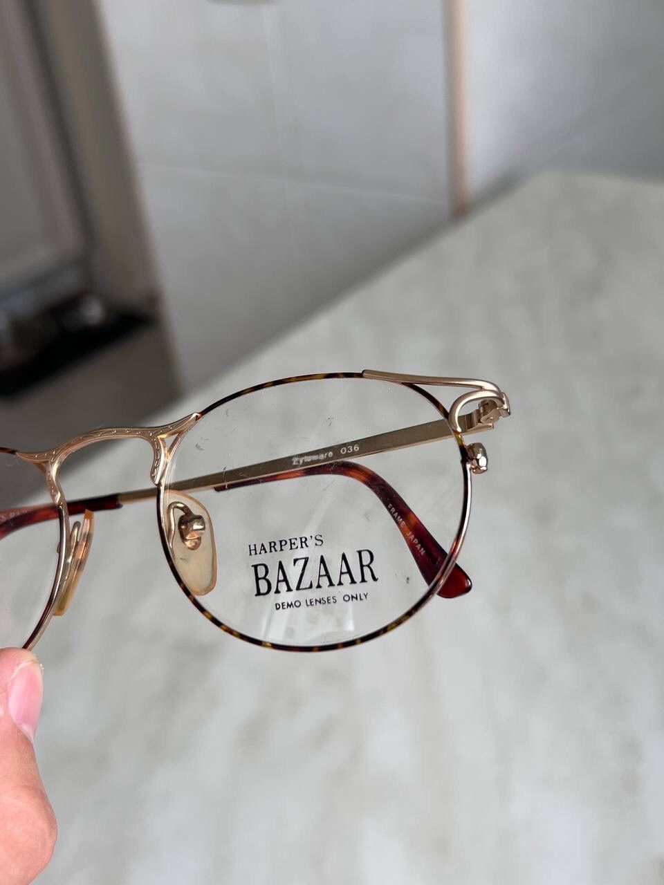Japanese Brand Harper's Bazar eyeglasses Retro Frame Japan Made '90s Y2K Size ONE SIZE - 2 Thumbnail