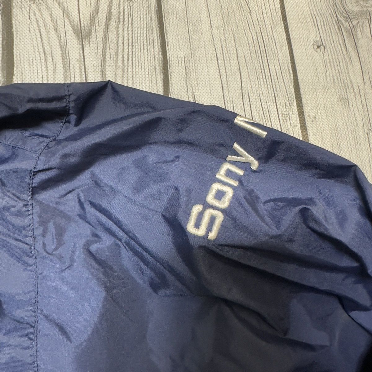 Nike × Vintage Vintage Nike Sony Music windbreaker Size US XXL / EU 58 / 5 - 4 Thumbnail