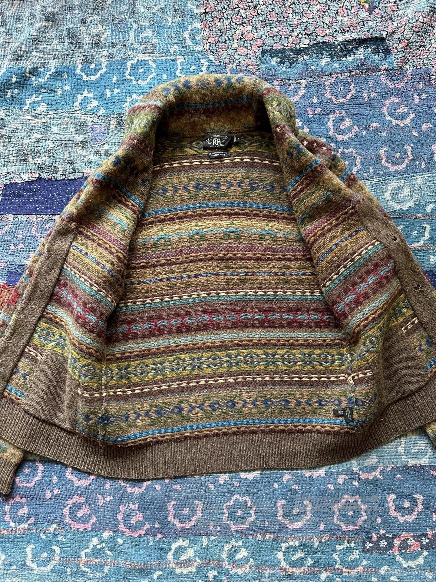 RRL Ralph Lauren RRL Wool Fair Isle Stripe Sweater. Size US M / EU 48-50 / 2 - 6 Thumbnail