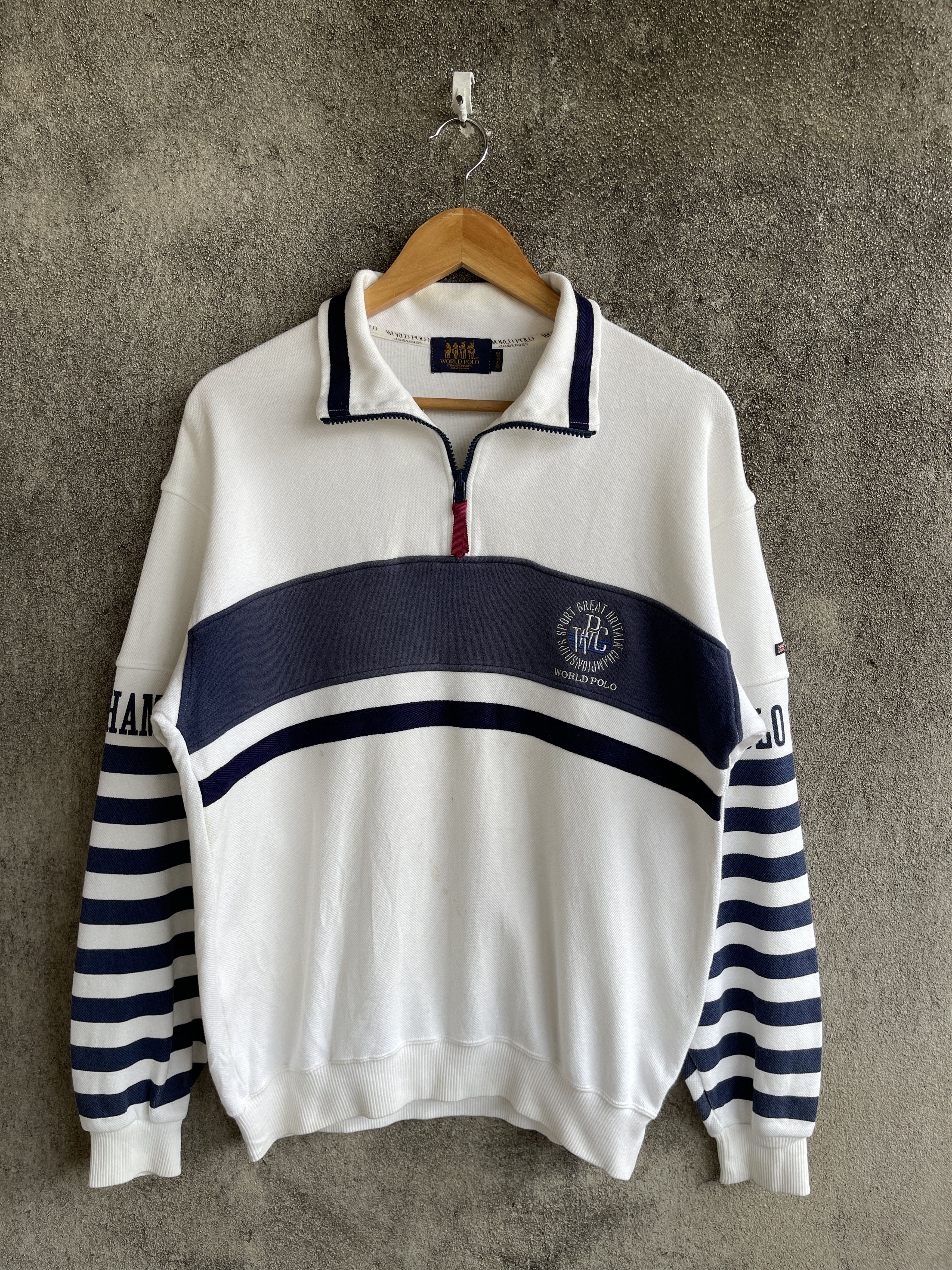 Ralph Lauren Sport Vintage 90s🔥POLO SPORT🔥Half Zip Sweatshirt long Sleeve Size US M / EU 48-50 / 2 - 1 Thumbnail
