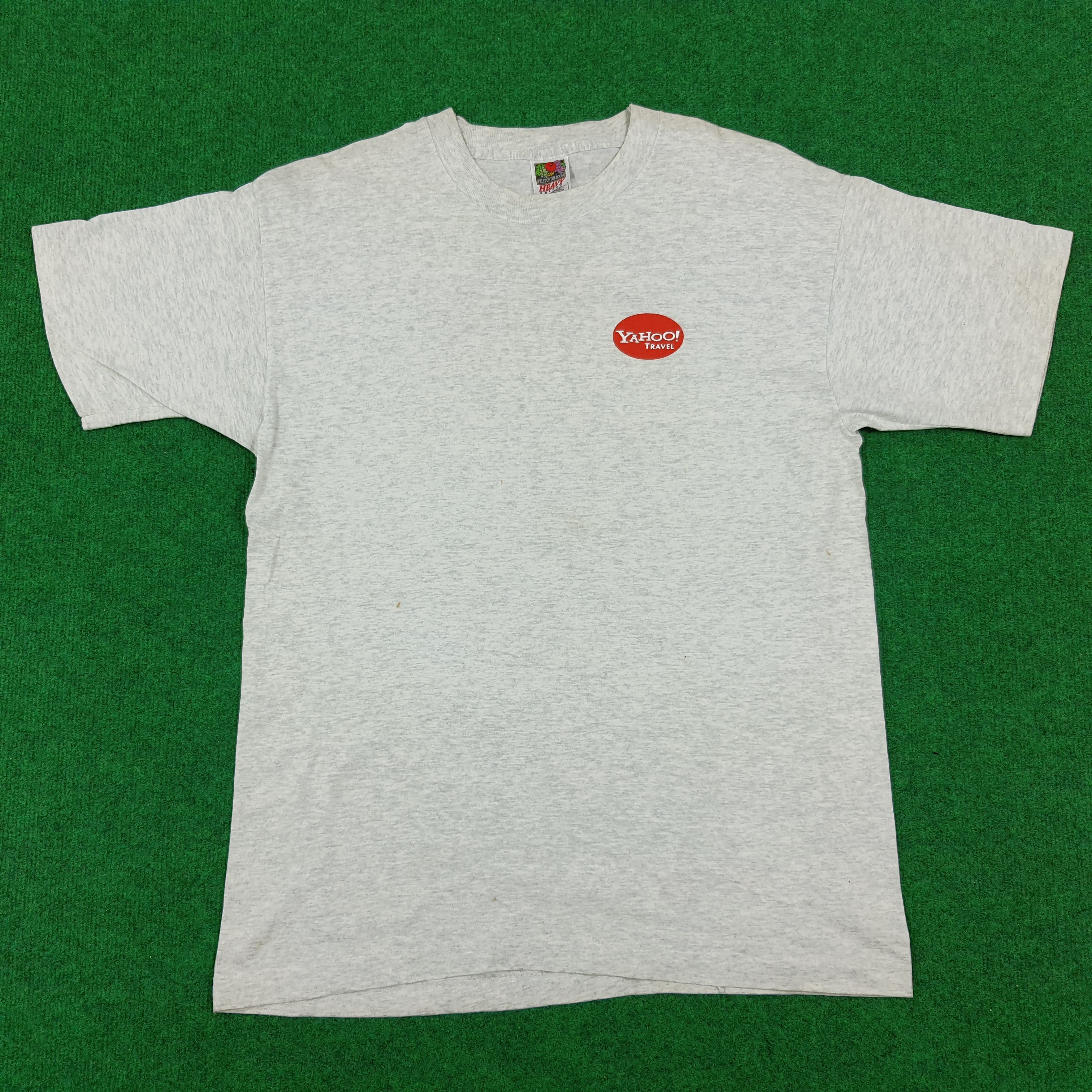 Vintage Vintage Yahoo Travel Service Tshirt Size US L / EU 52-54 / 3 - 3 Thumbnail