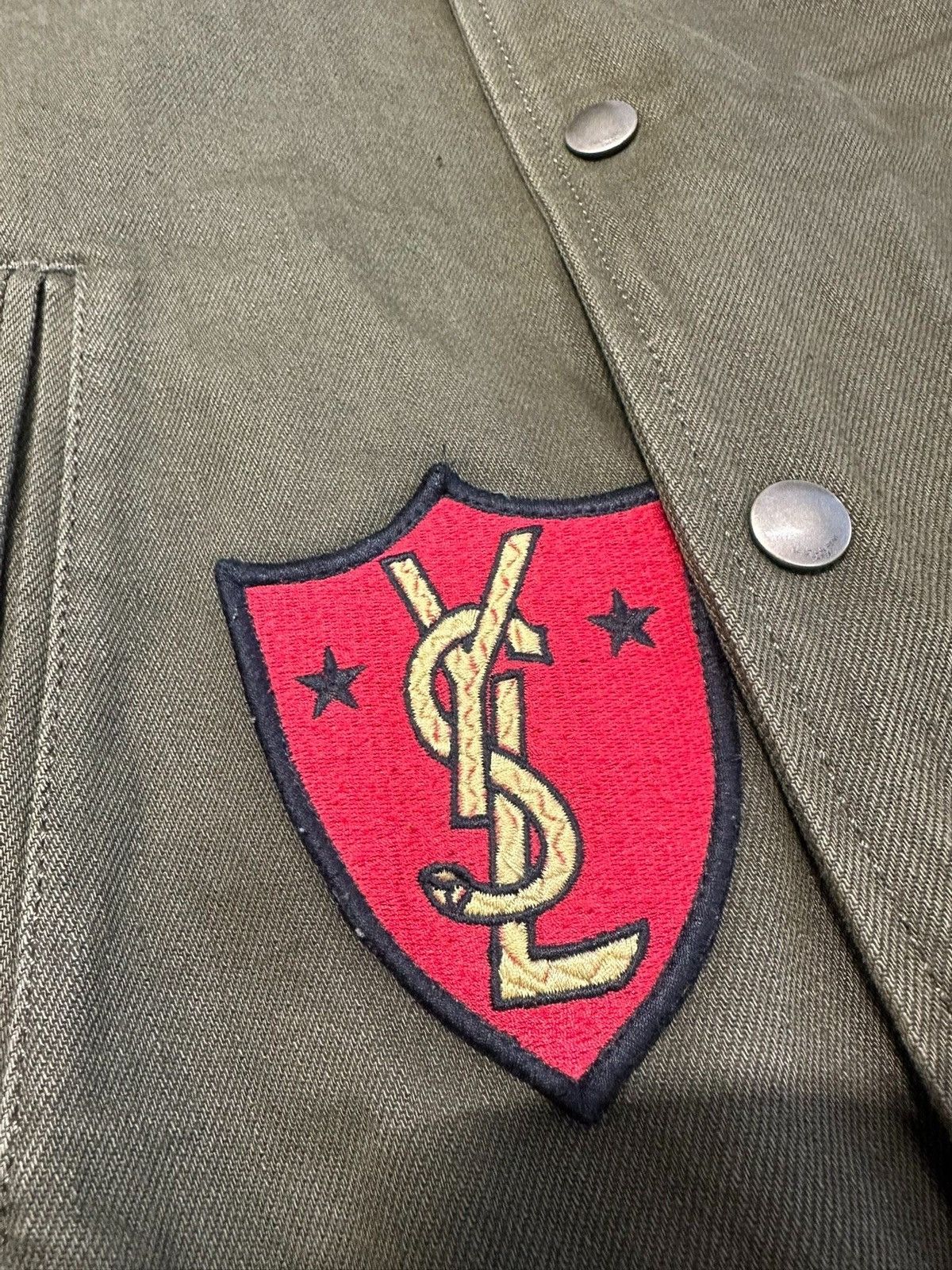 Saint Laurent Paris Saint Laurent Paris multi-patch military teddy jacket Size US S / EU 44-46 / 1 - 8 Thumbnail