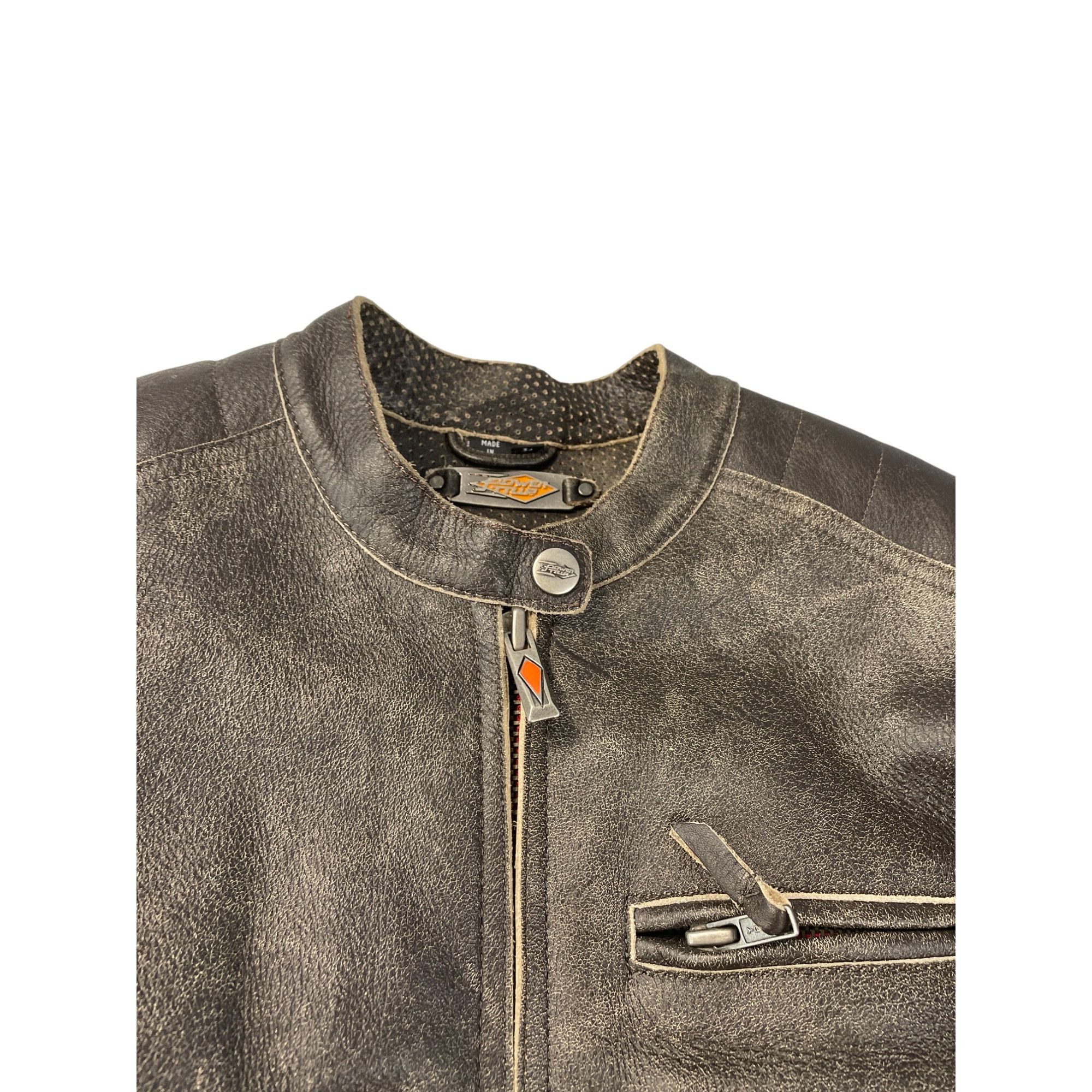 Other Power Trip Womens Brown Leather Motorcycle casual Jacket SKU Size L / US 10 / IT 46 - 5 Thumbnail