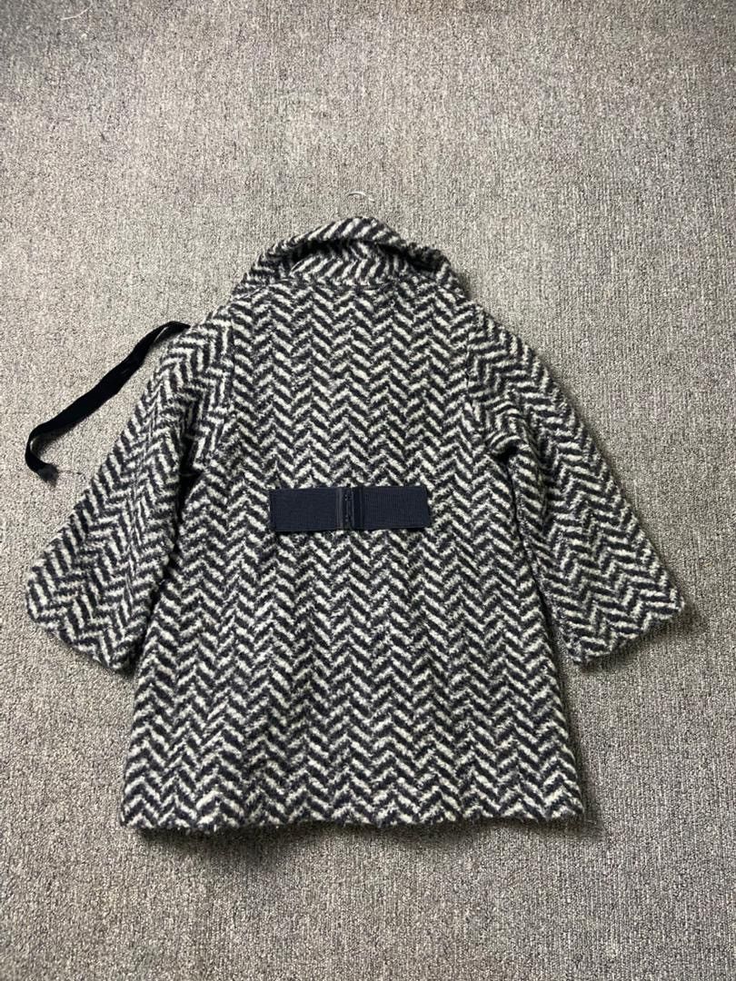 Japanese Brand 0+0 Japanese Brand Black & White Tweed Jacket (191) Size XXS / US 00 / IT 34 - 2 Thumbnail