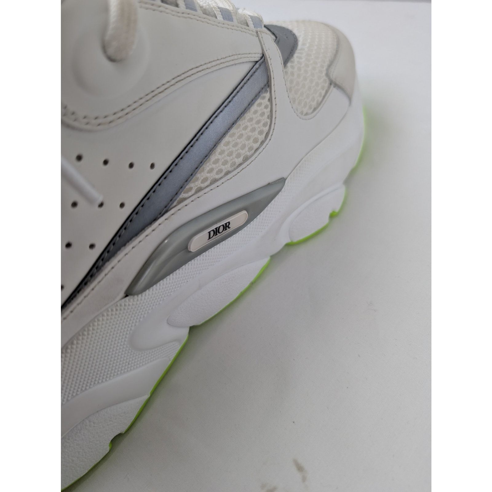 Dior o1rshd1 B22 Sneakers in White Silver Fluo Green Size US 8 / EU 41 - 16 Thumbnail