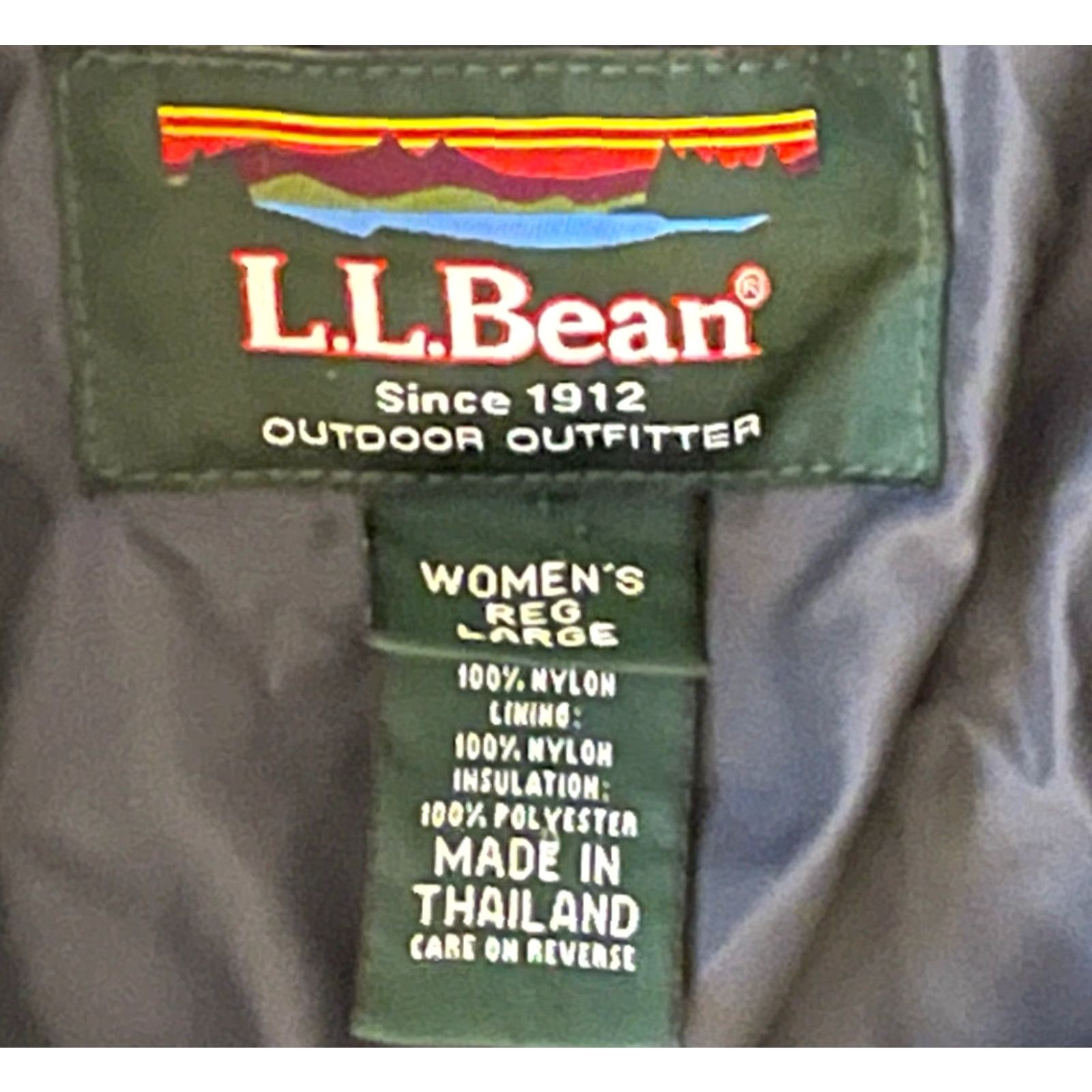 Vintage LL Bean Womens THINSULATE Jacket Charcoal Gray Size Large Size L / US 10 / IT 46 - 3 Thumbnail