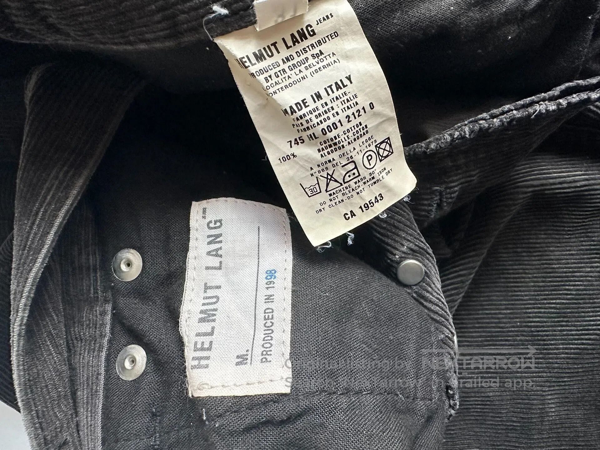 Helmut Lang Helmut Lang 1998 Corduroy Pants. Size US 31 - 6 Thumbnail