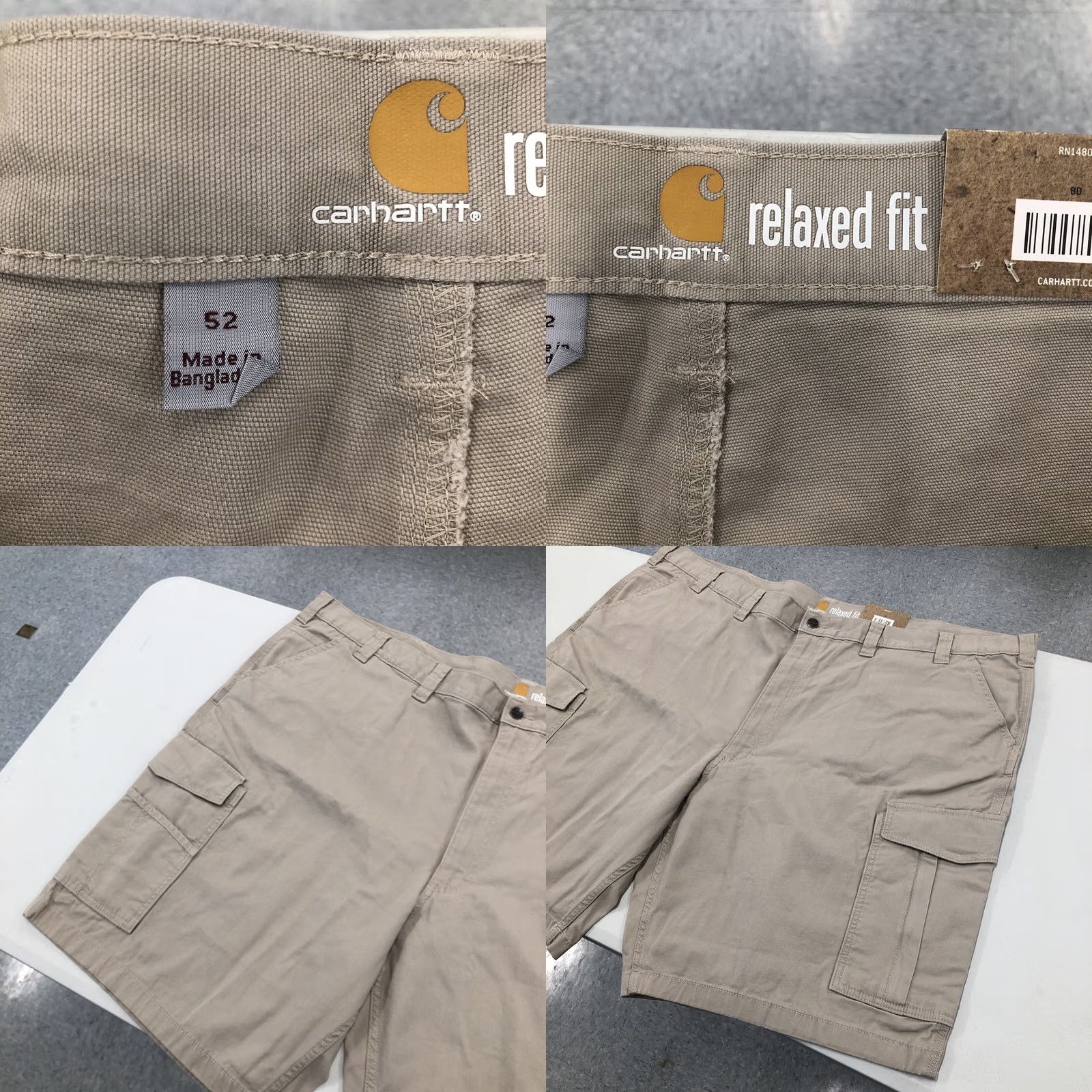 Carhartt VINTAGE Carhartt Men's Rugged Flex Rigby Cargo 11 Inch Short 52 Tan Cargo Mens Size US 36 / EU 52 - 8 Thumbnail