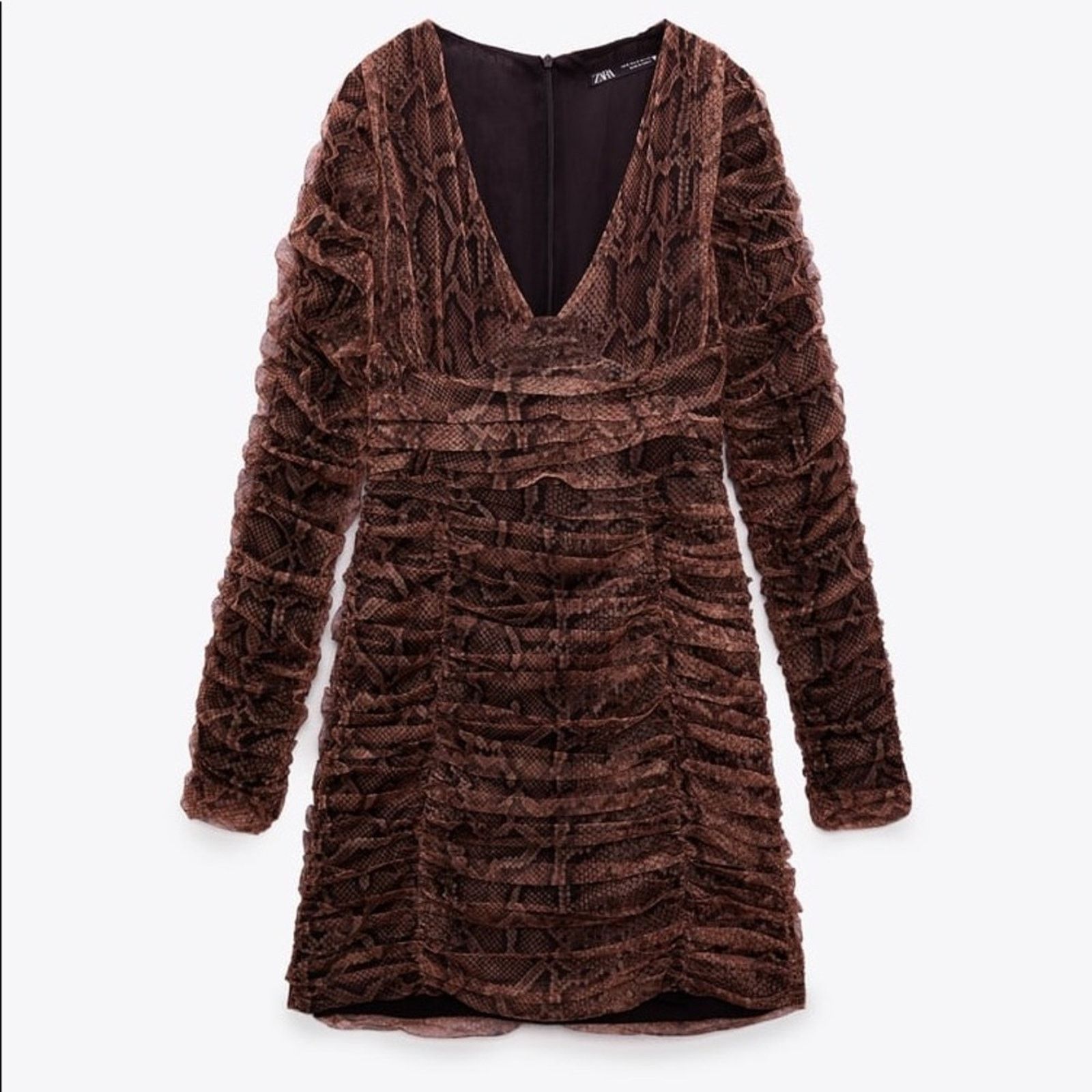 Zara ZARA DRAPED TULLE DRESS Size M / US 6-8 / IT 42-44 - 2 Thumbnail
