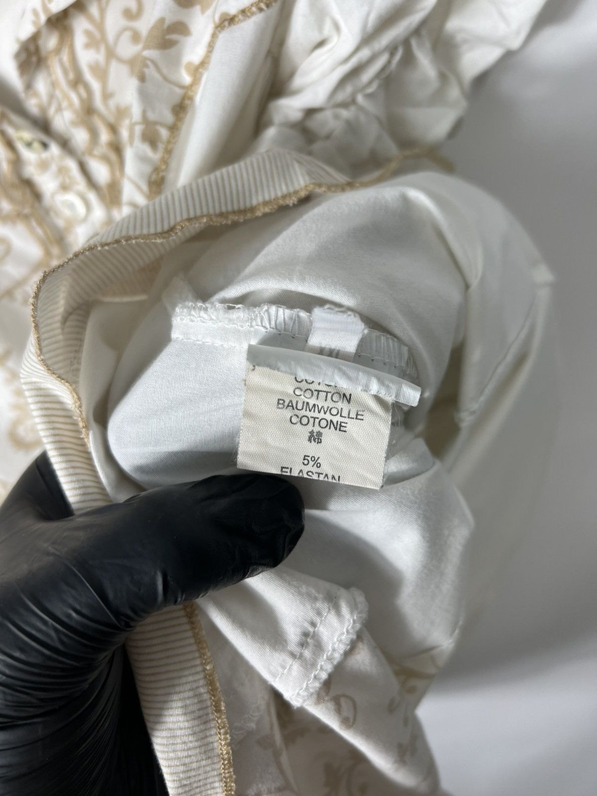 Elisa Cavaletti Vintage luxury Elisa Cavaletti Blouse with ruffled sleeves Size XXL / US 16-18 / IT 52-54 - 10 Thumbnail