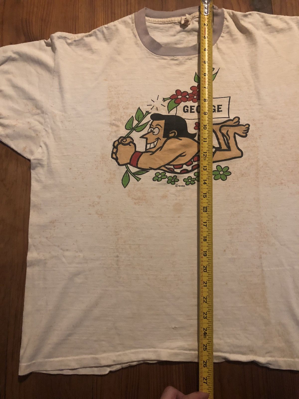 Vintage Vintage 80s George Of The Jungle T Shirt S/XL Size US XL / EU 56 / 4 - 7 Thumbnail