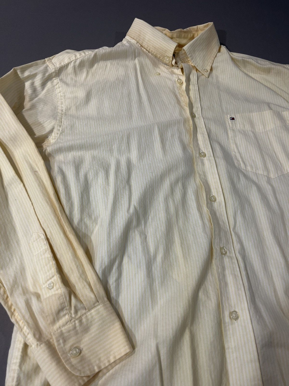 Tommy Hilfiger × Vintage Vintage pastel Tommy Hilfiger button up Size US L / EU 52-54 / 3 - 3 Thumbnail