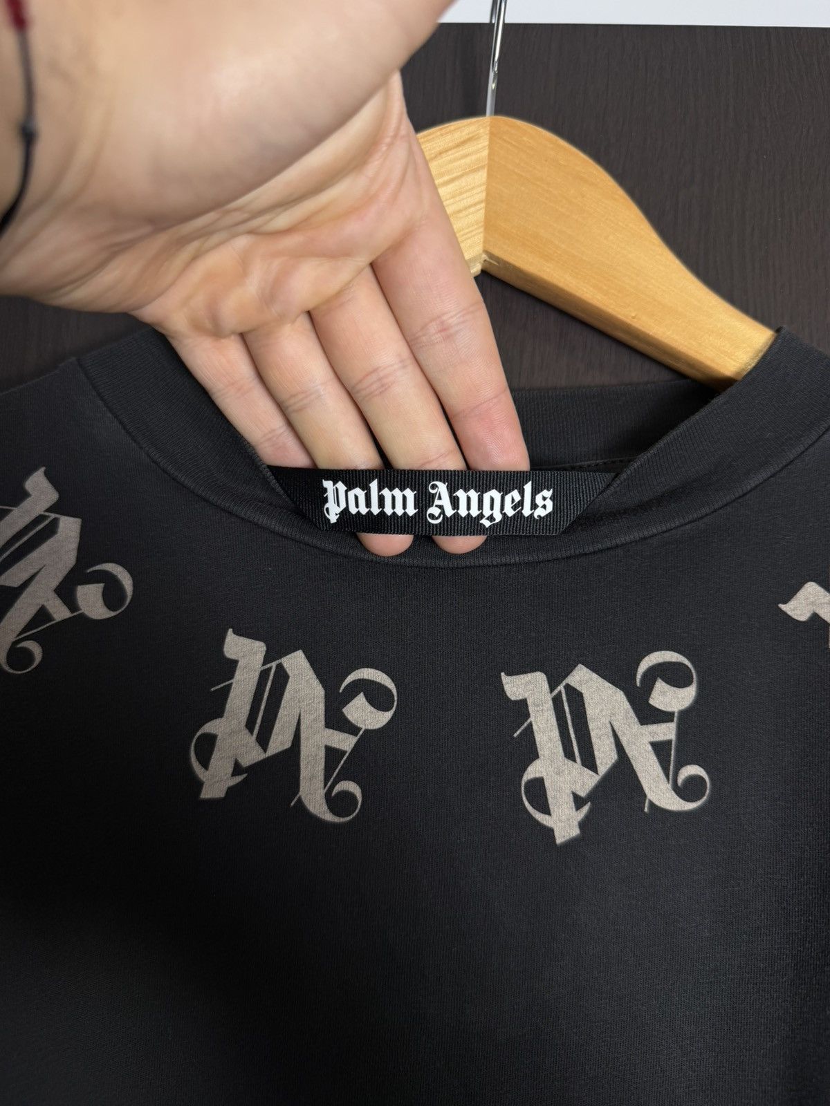 Palm Angels Palm Angels Statement Monogram T-shirt *NEW* Size US XL / EU 56 / 4 - 5 Thumbnail