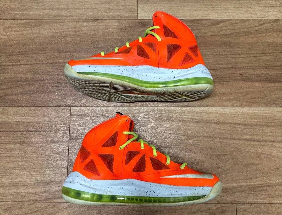 Nike Nike LeBron 10 High Bright Crimson Size US 6 / EU 39 - 3 Thumbnail