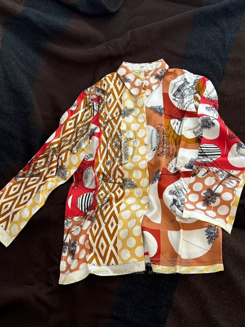 Hermes Hermes Silk Shirt Size XS / US 0-2 / IT 36-38 - 8 Thumbnail
