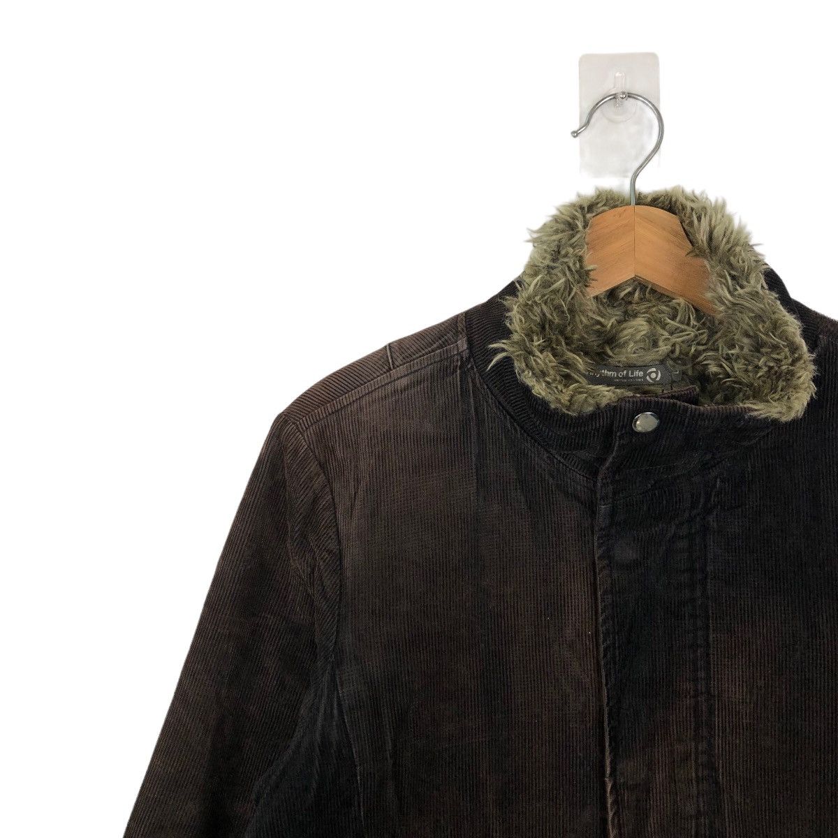 Japanese Brand VINTAGE MOLESKIN JACKET MINK FUR LINING RHYTHM OF LIFE Size US L / EU 52-54 / 3 - 6 Thumbnail