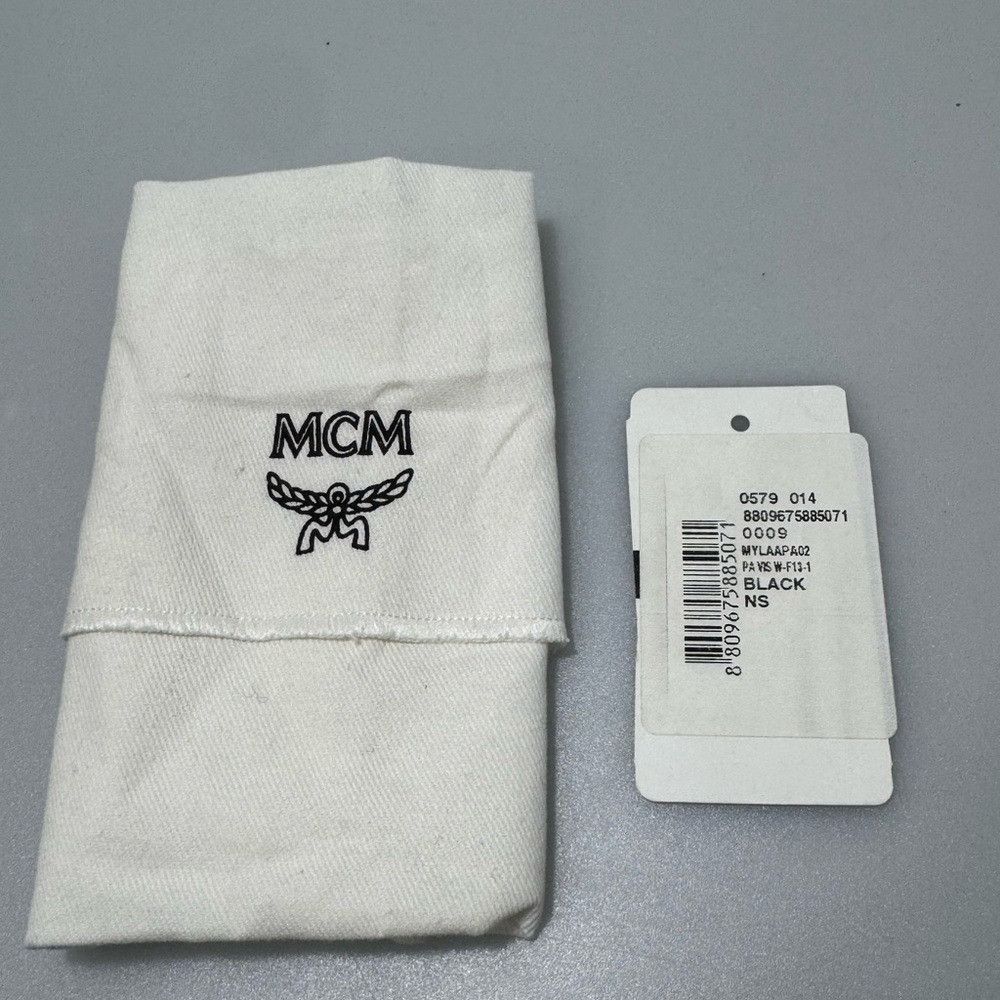 MCM MCM Tracy Wallet Monogram Logo Black Size ONE SIZE - 6 Thumbnail